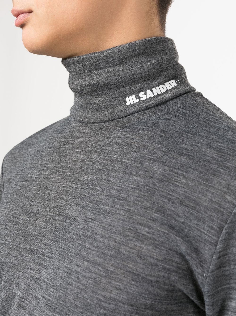 logo-print roll-neck jumper - 5
