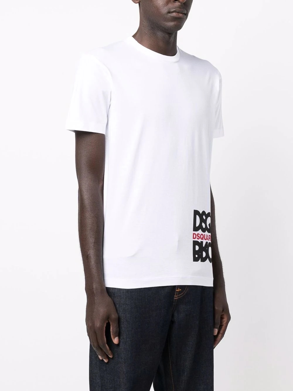 cotton logo-edge T-shirt - 3