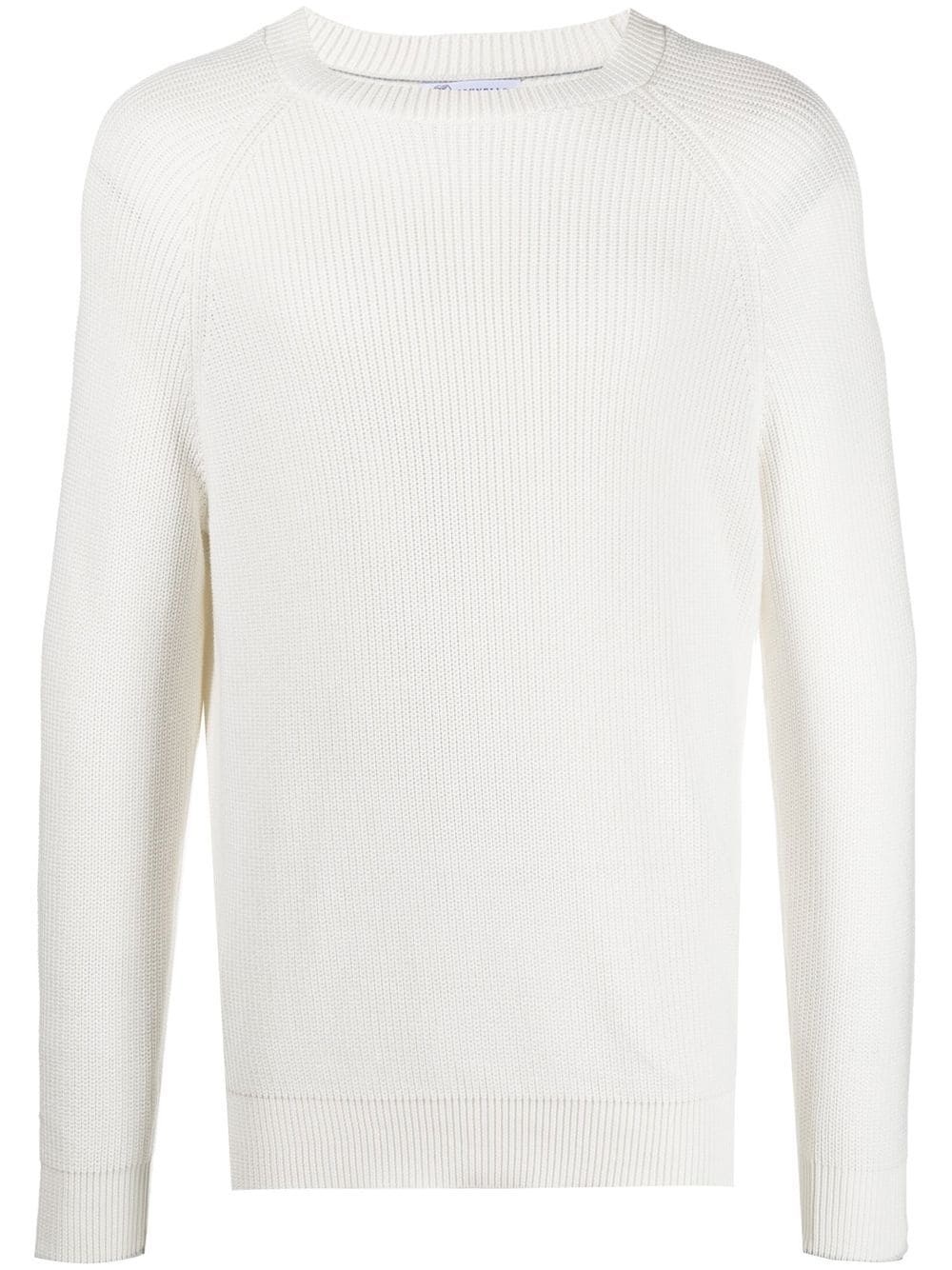 ribbed-knit long-sleeved sweatshirt - 1