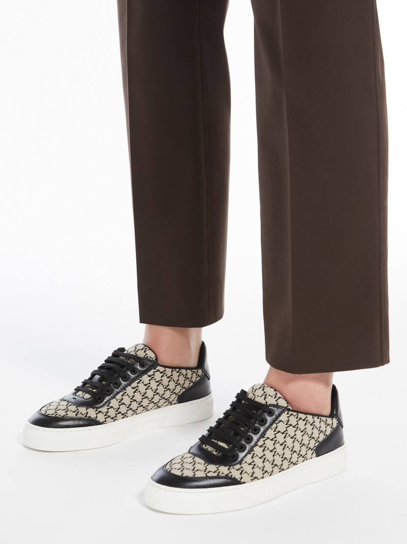 CITYSNEAKER Jacquard-knit monogram sneakers 5