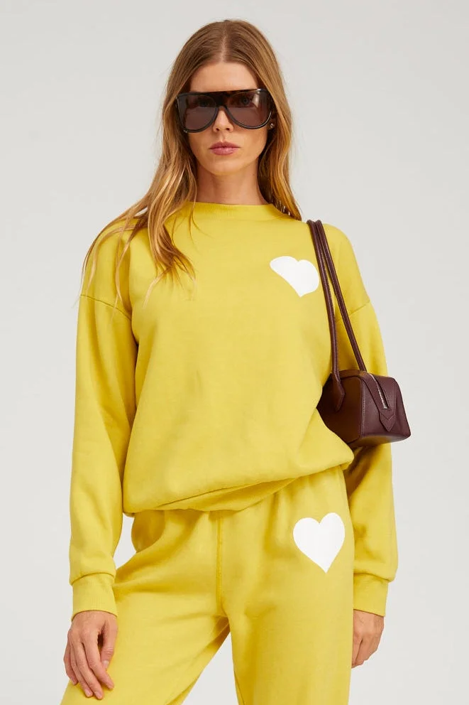 YELLOW HEART SWEATSHIRT - 1