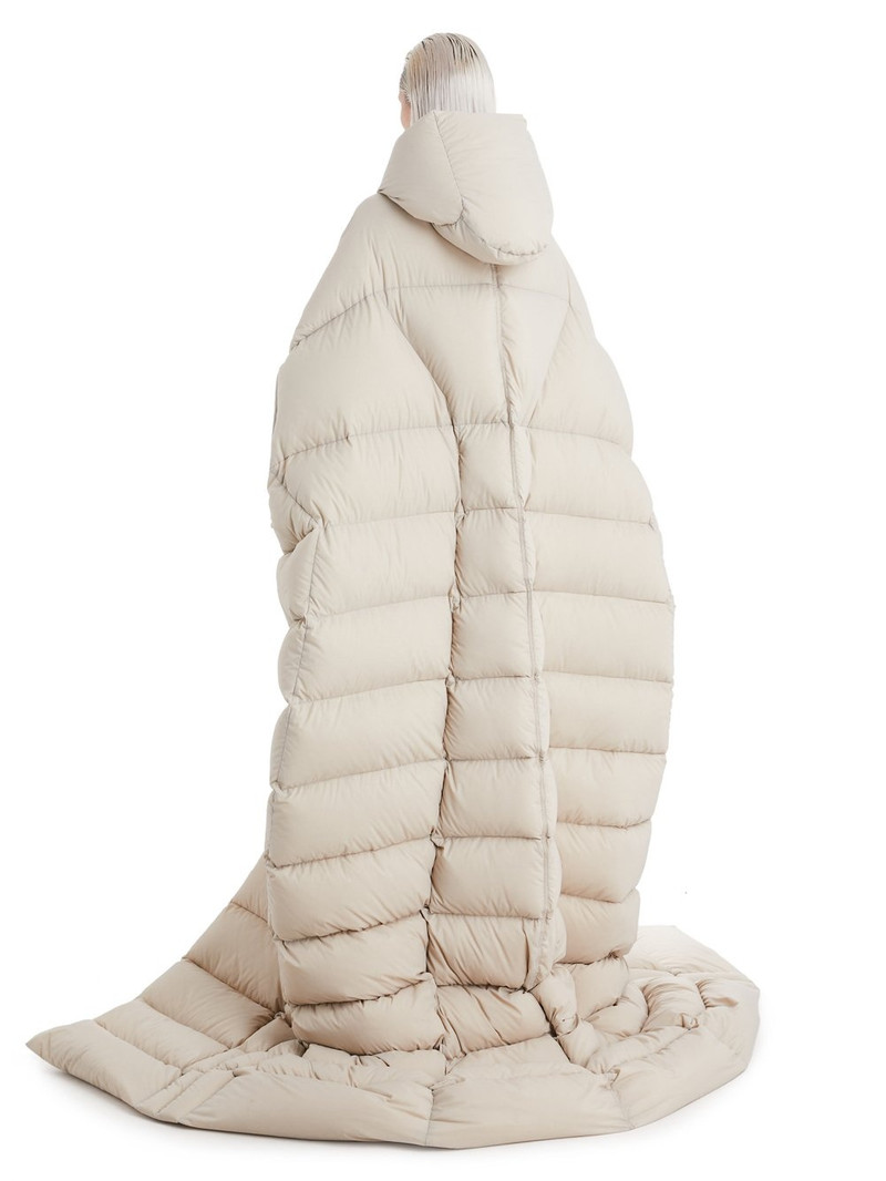 Beige Leightweight Nylon Geth Blanket Jacket 3