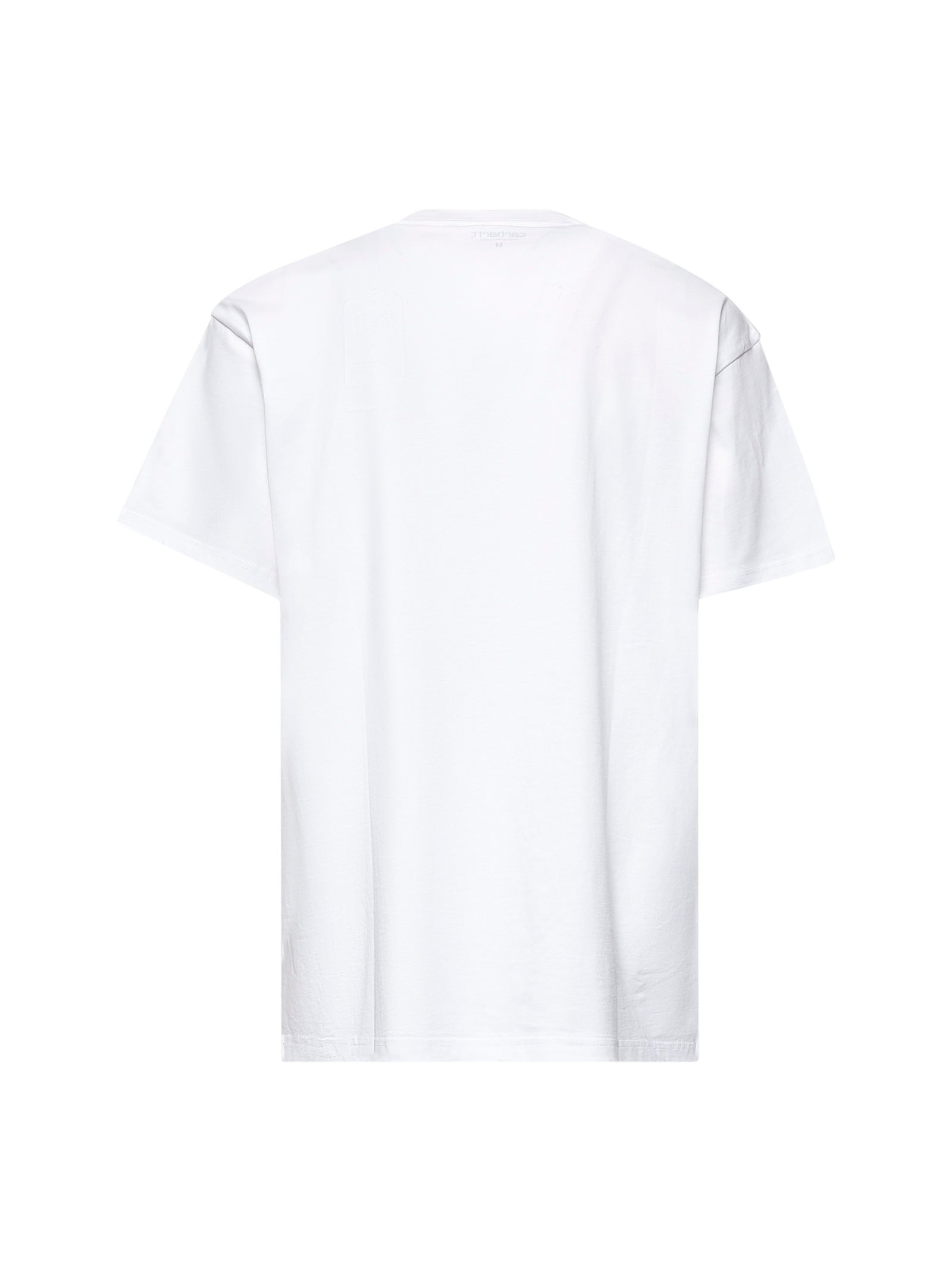 White cotton S/S Pocket Heart T-shirt - 2