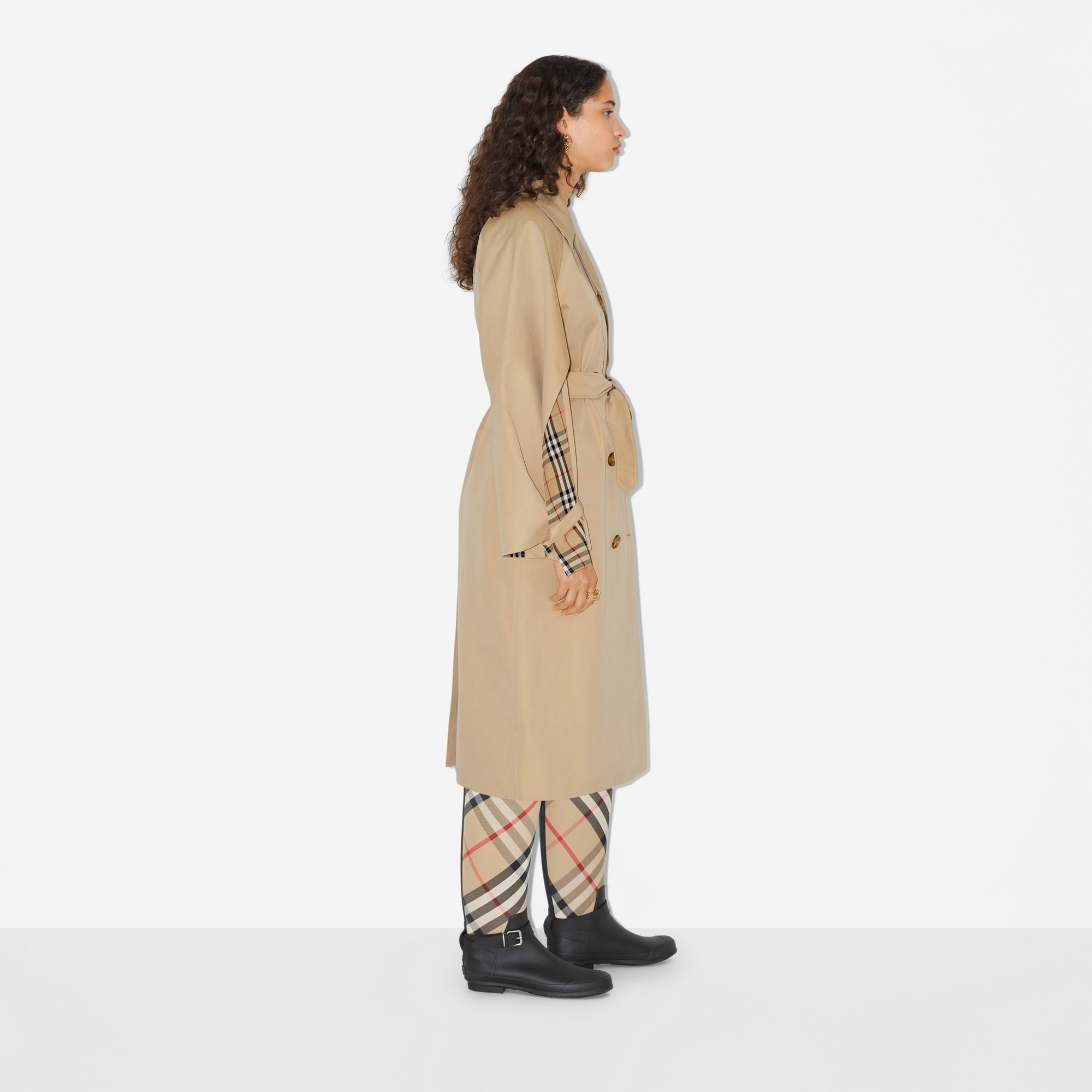 Cotton Gabardine Trench Coat - 3