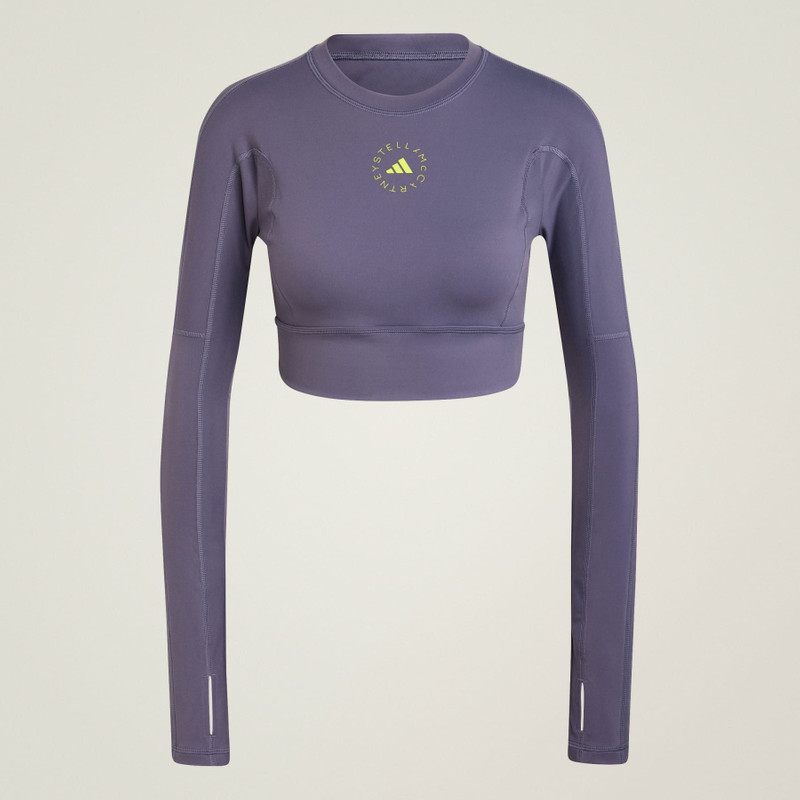 adidas by Stella McCartney TrueStrength Yoga Long Sleeve Crop Top - 1