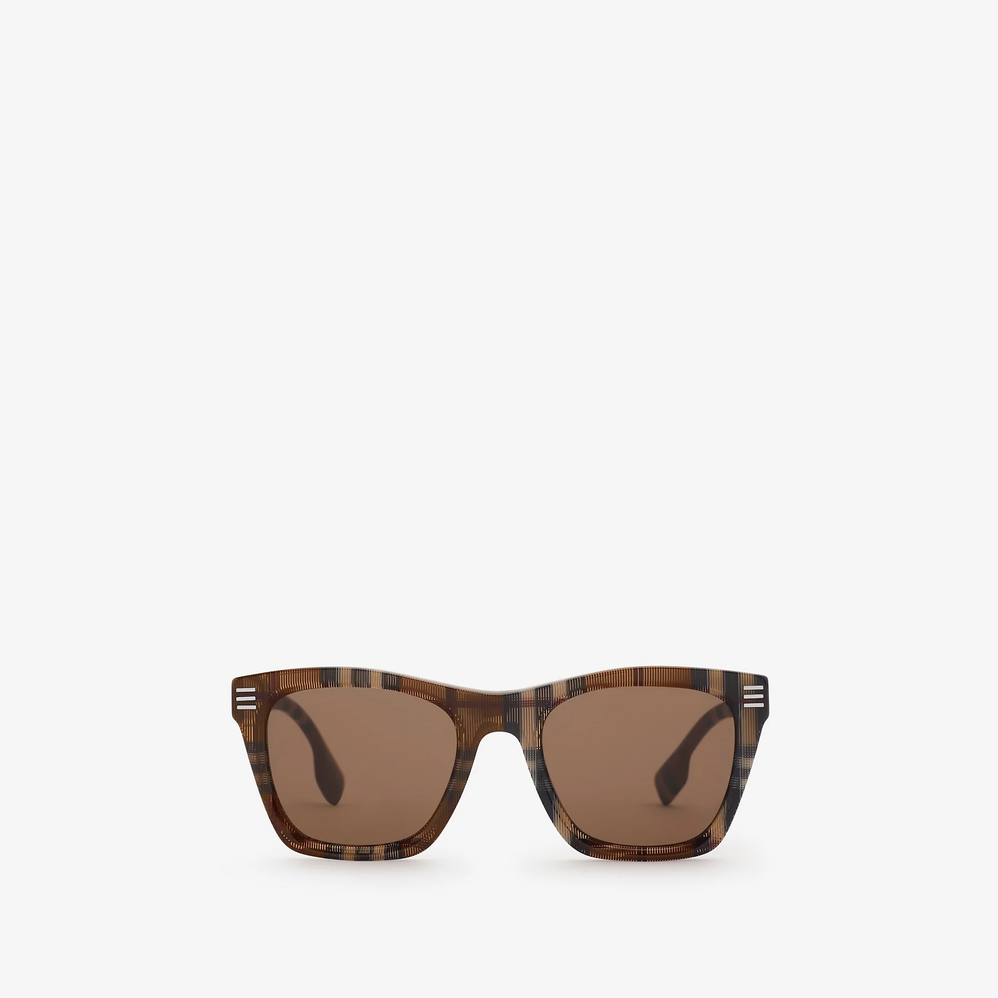 Check Square Frame Sunglasses - 1