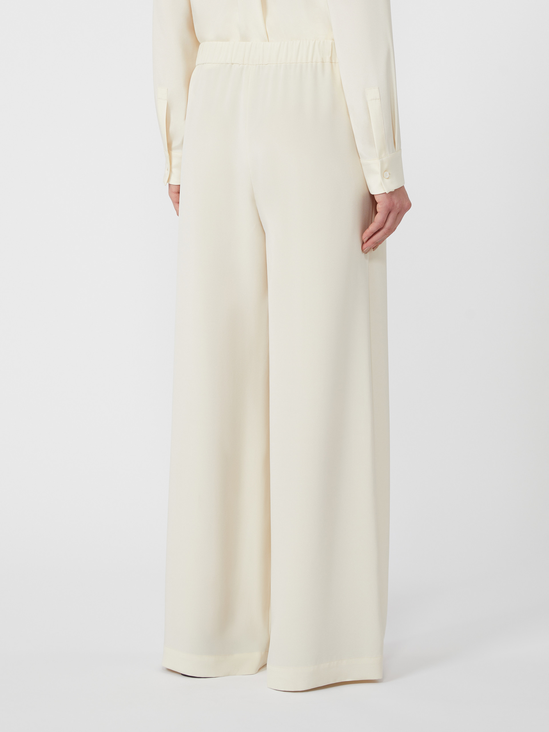 BONN Comfortable trousers in stretch crêpe de Chine - 4