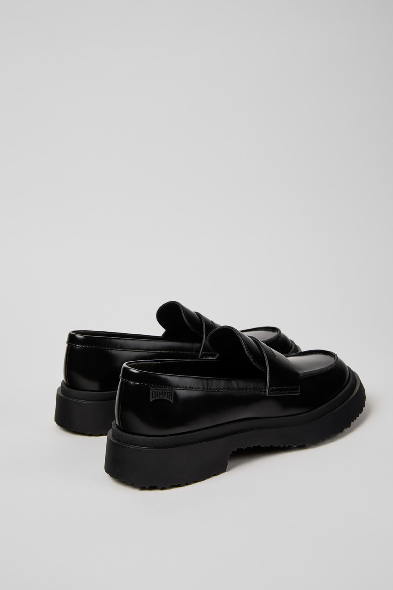 CAMPERLAB Black Leather Moccasins for Women. outlook