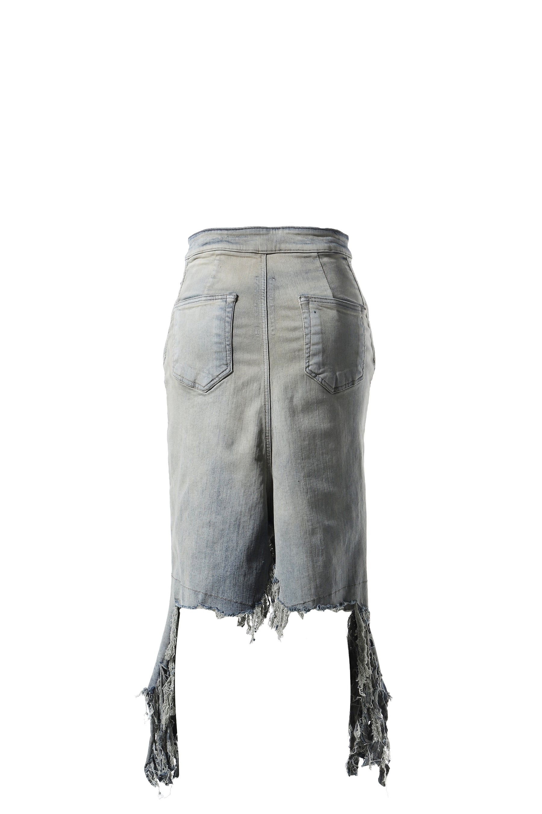 SLIVERED SKIRT / SKY - 2