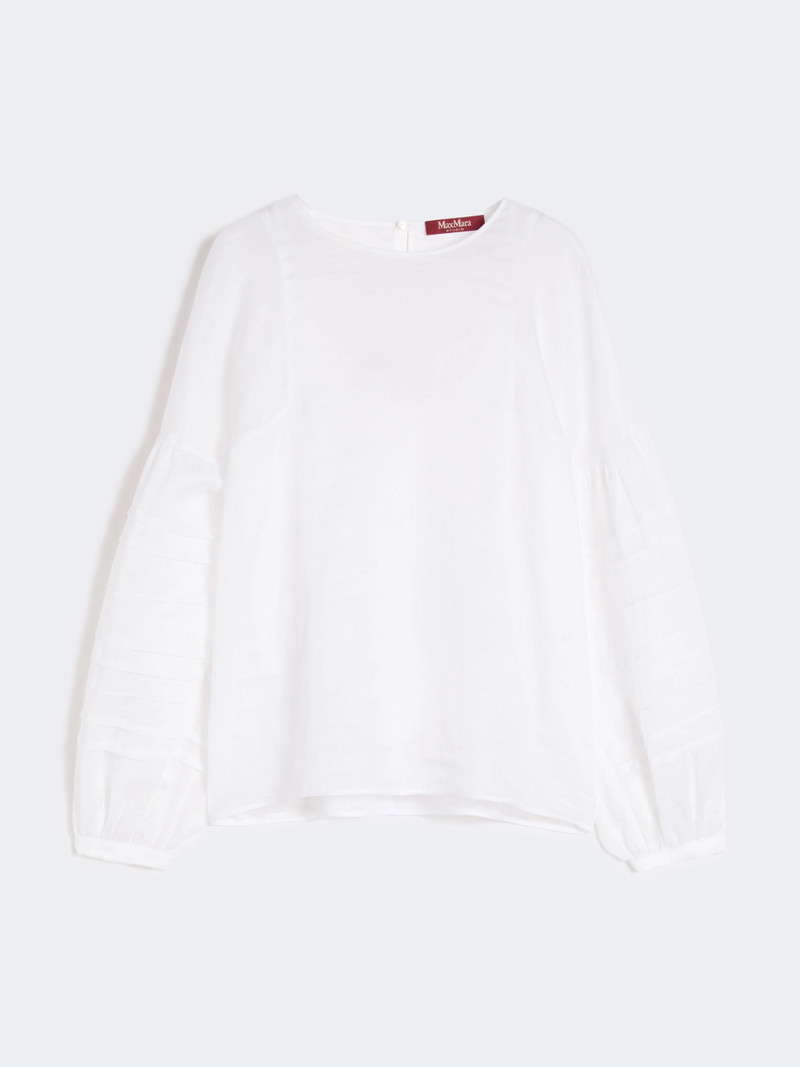 PAESE Ramie gauze blouse - WHITE 1
