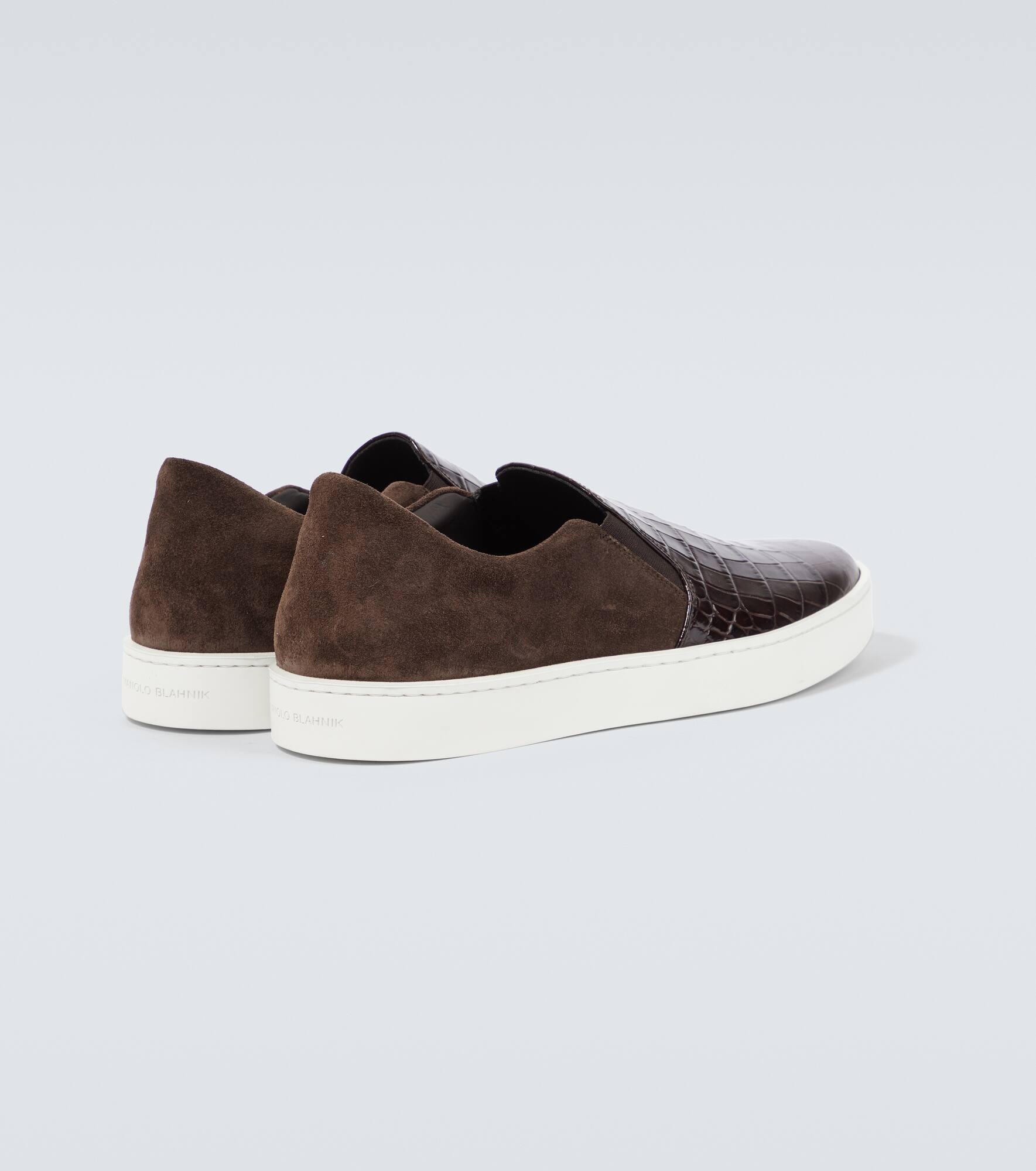 Nadores croc-effect leather sneakers - 6