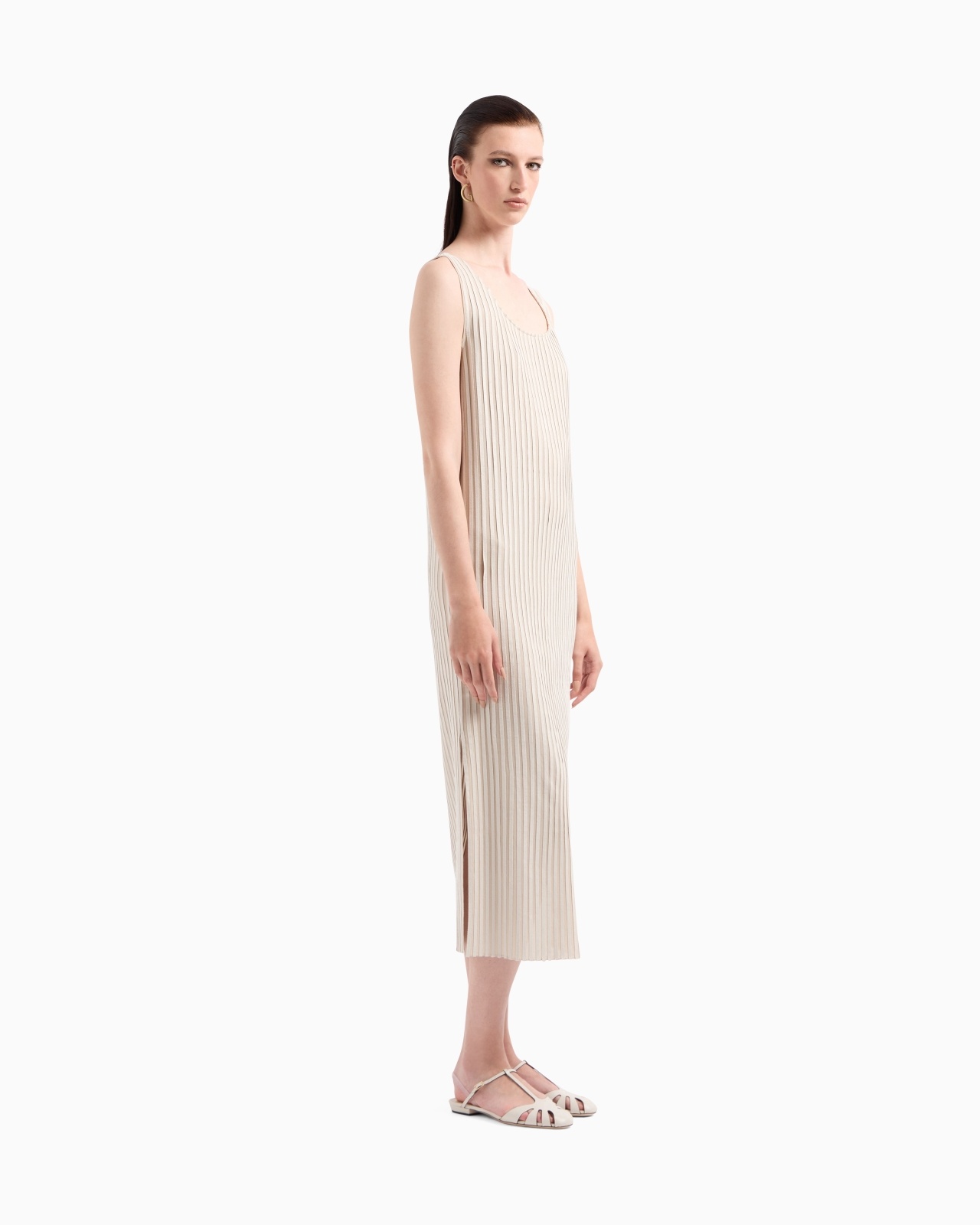 SILK JERSEY AND SUEDE DRESS - 2