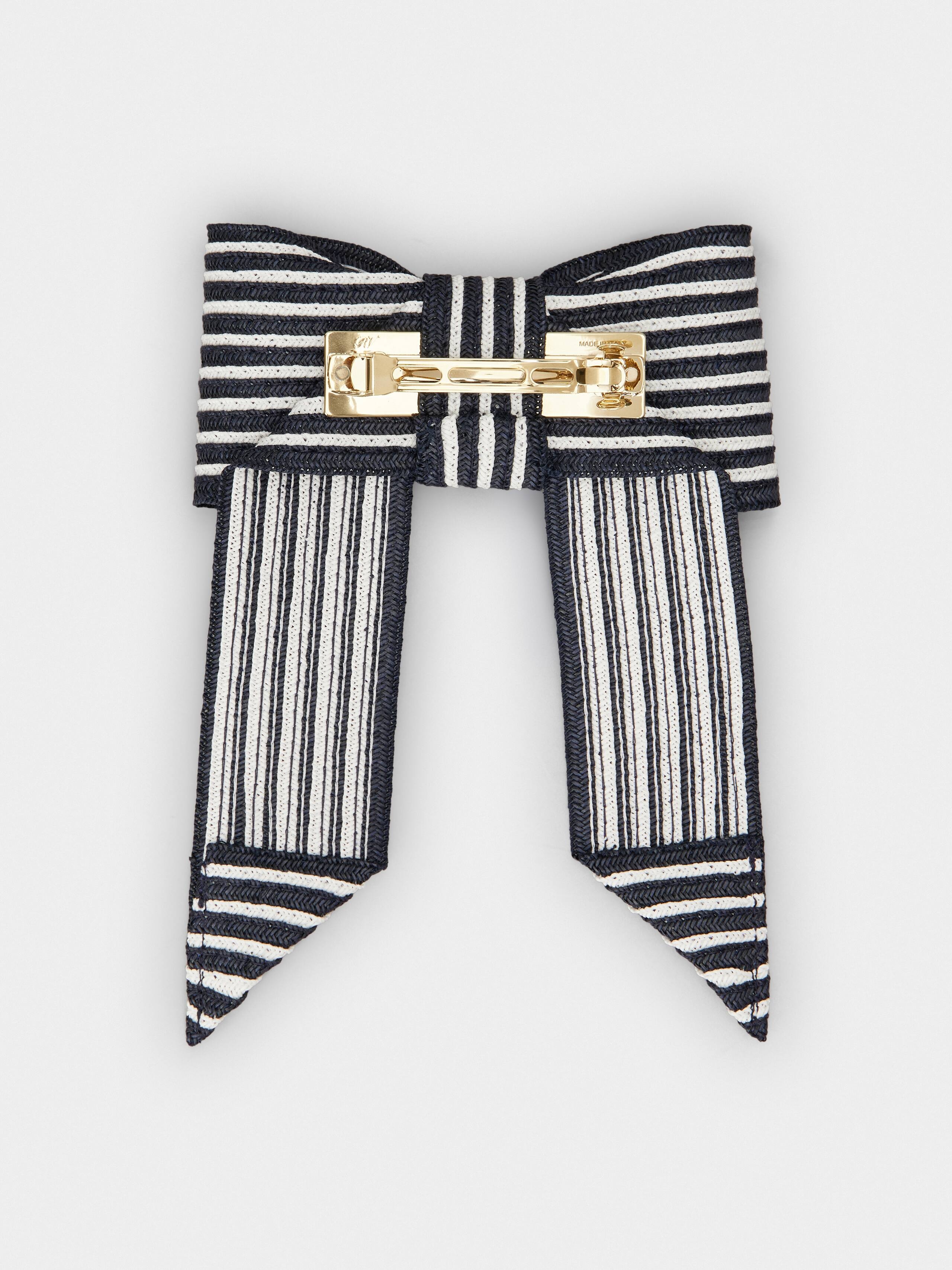 Broche Vivier Hair Clip in raffia - 2
