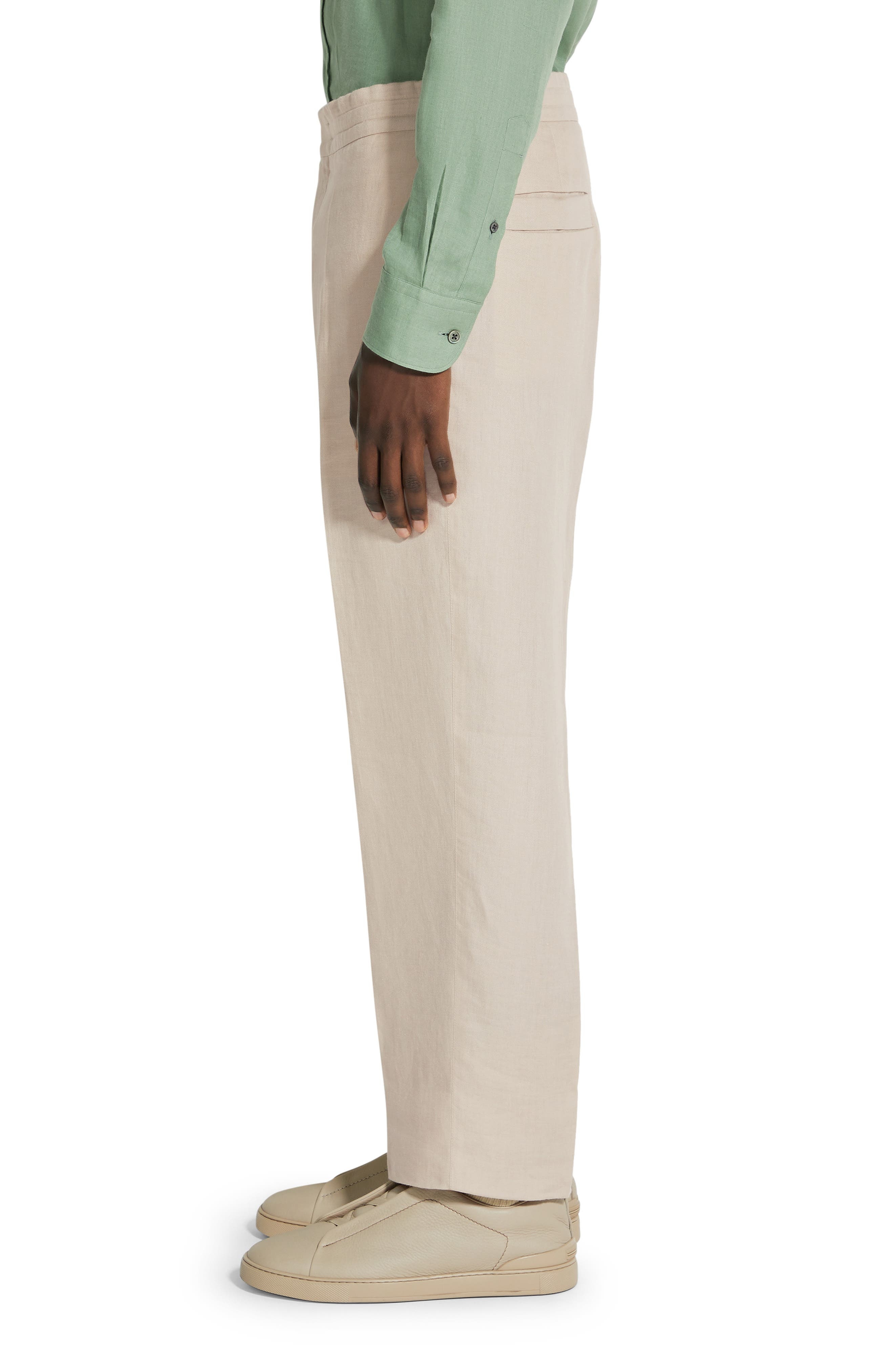 Oasi Linen Drawstring Trousers - 3