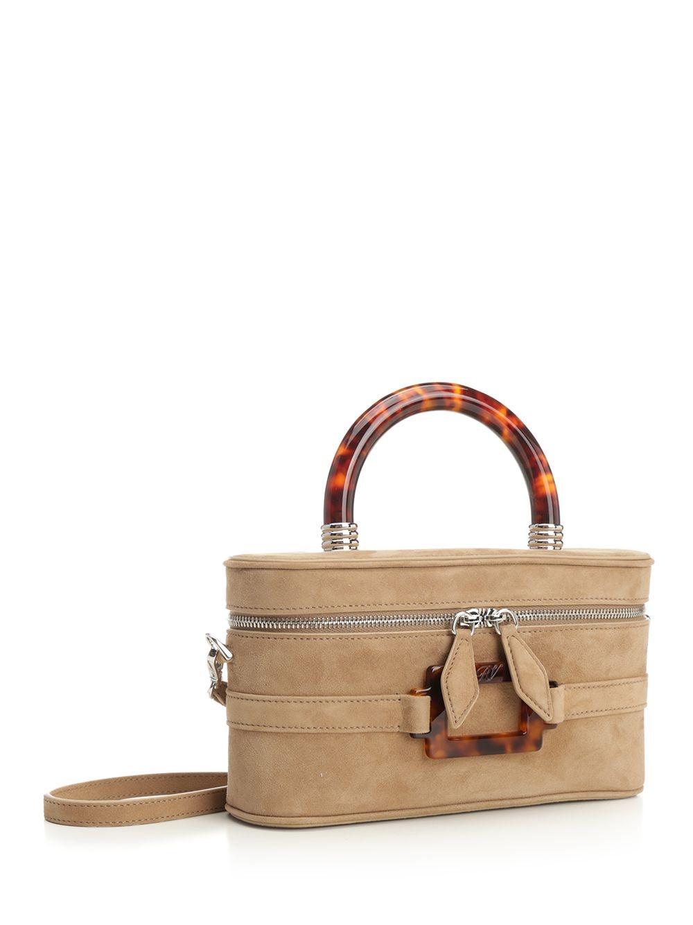 Belle Vivier Vanity Mini Handbags Beige - 2