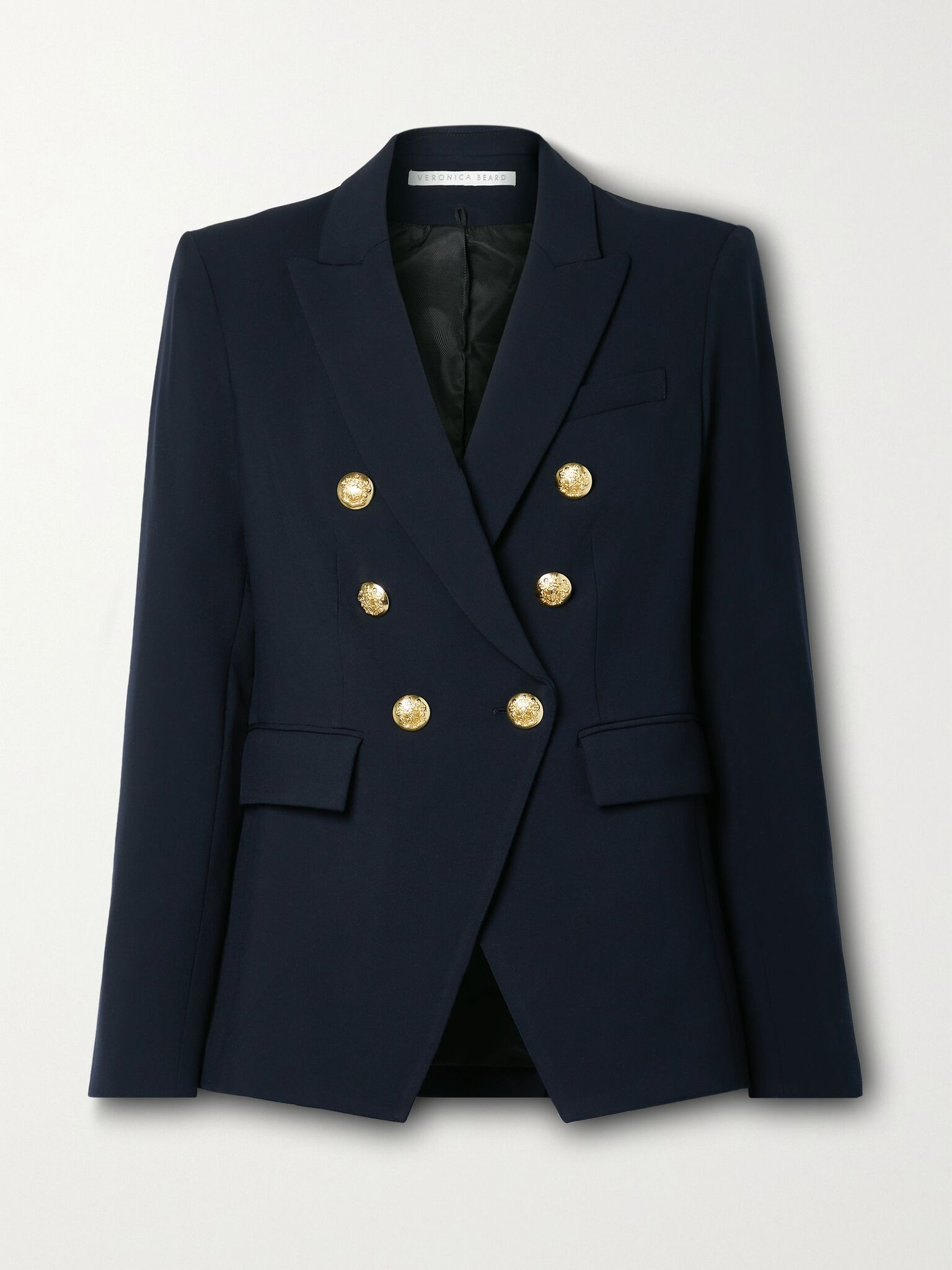 Miller Dickey double-breasted grain de poudre blazer Midnight blue - 1