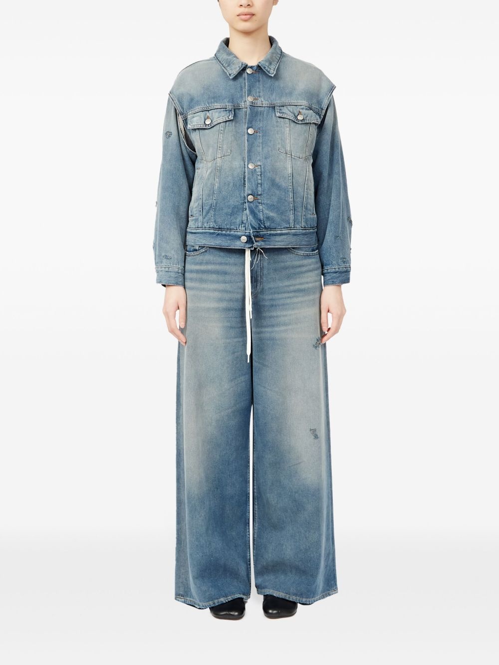 single-stitch denim jacket - 2