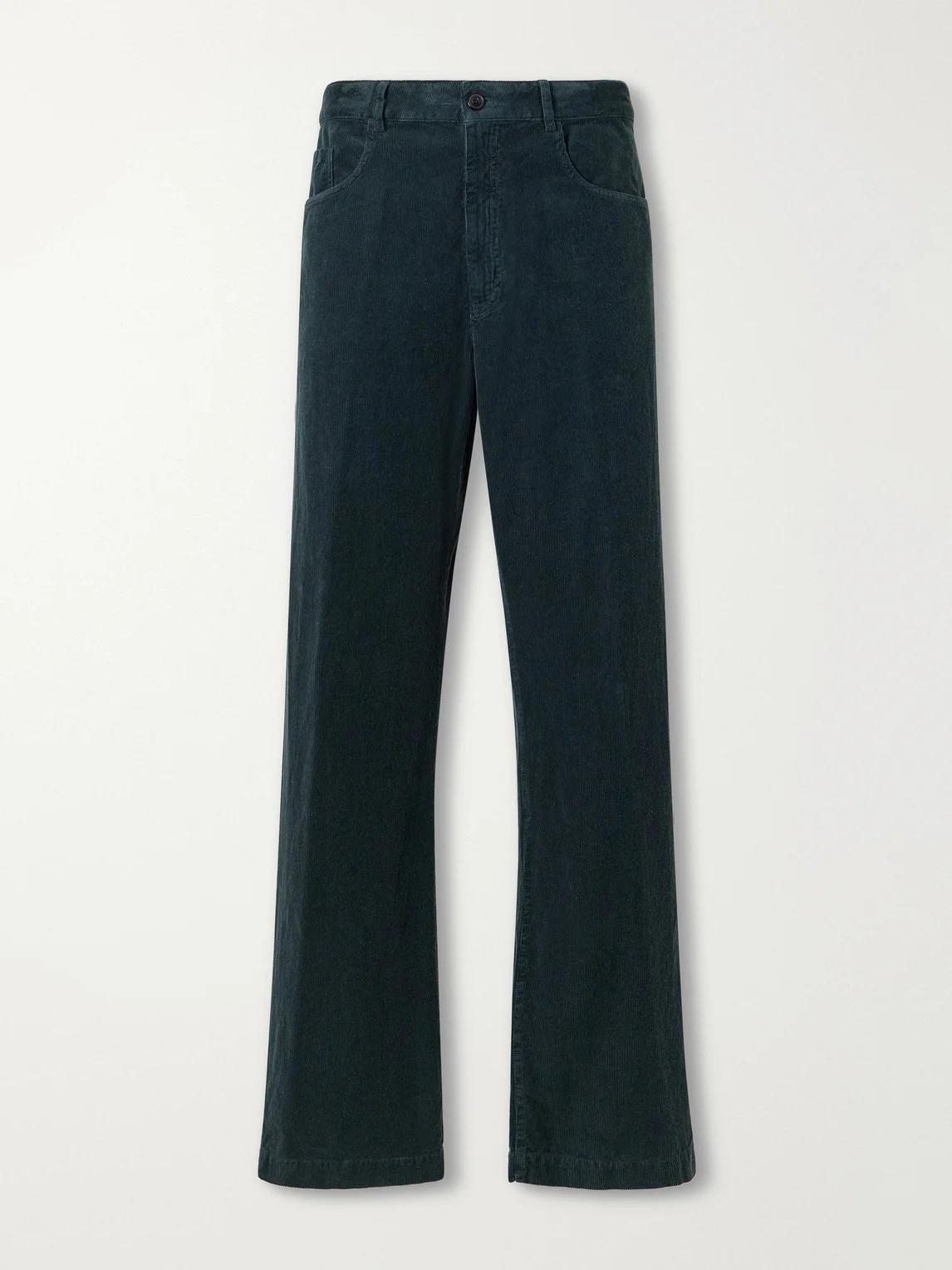 Straight-Leg Cotton-Corduroy Trousers - 1