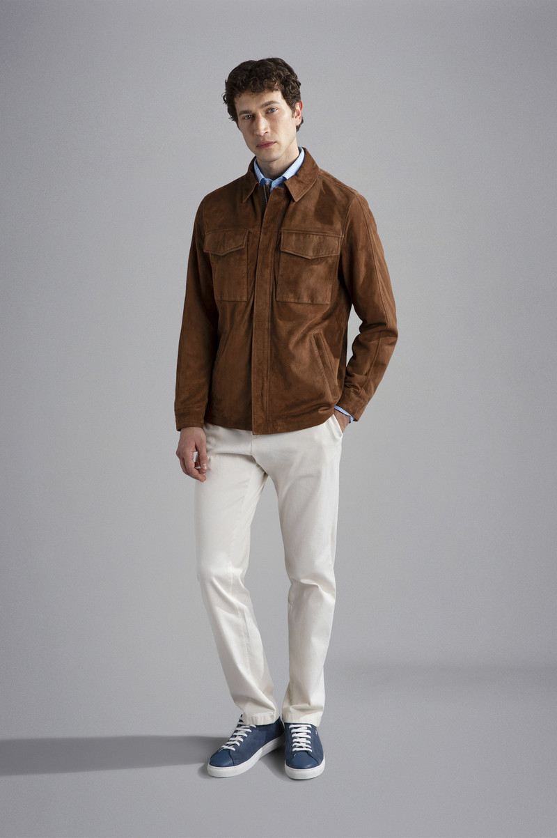 Paul & Shark AQUALEATHER SUEDE SHACKET outlook