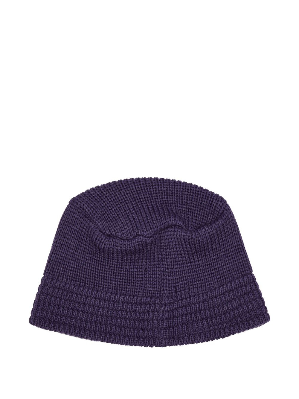 embroidered-butterfly rib-knit bucket hat - 2