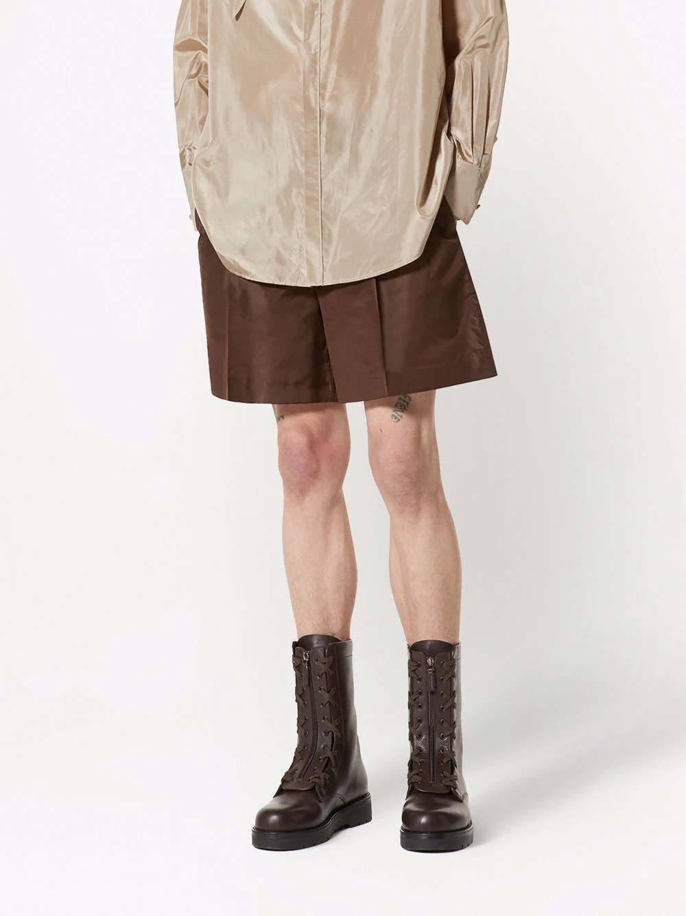 pressed-crease tailored shorts - 3