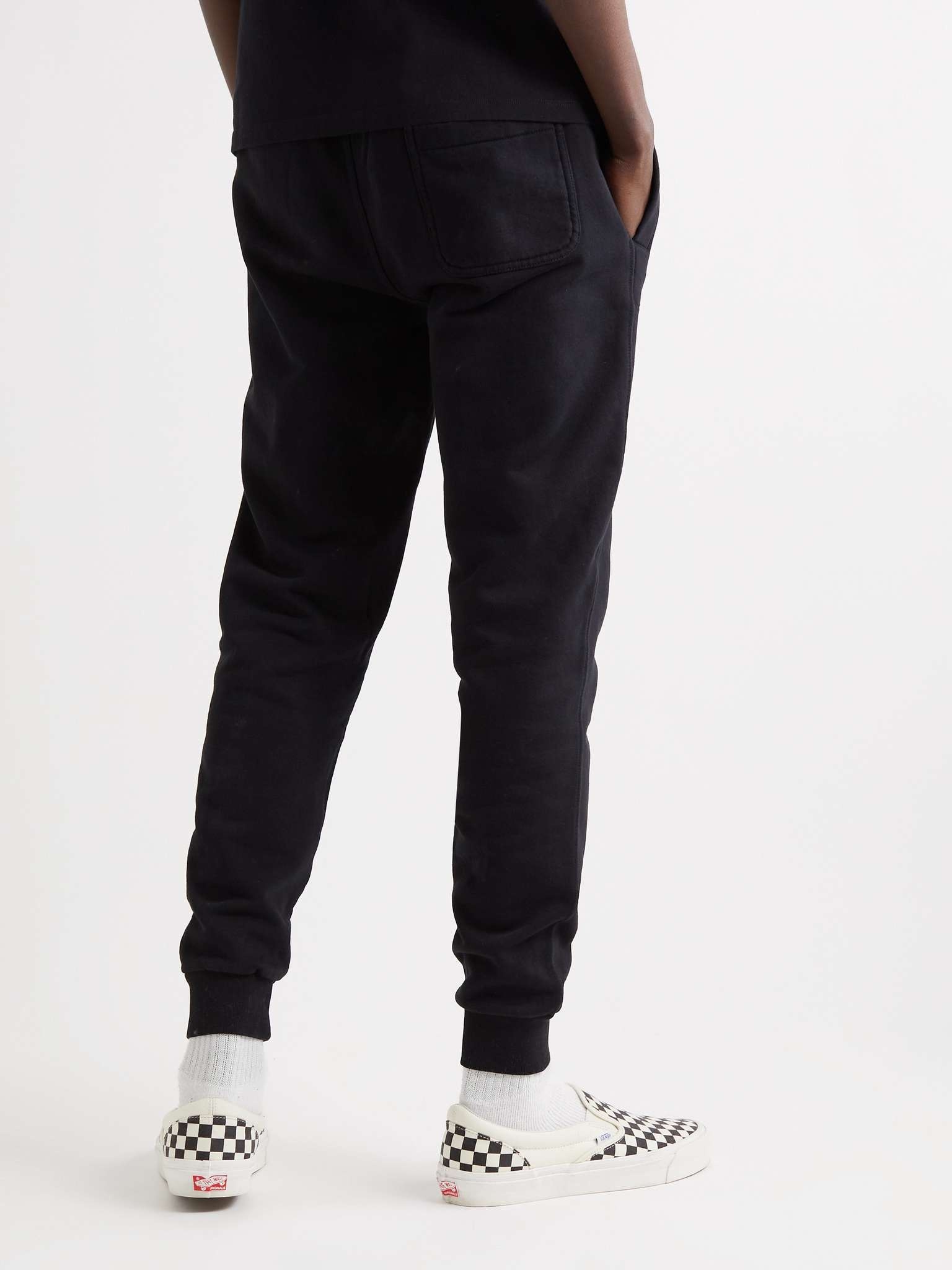 Tapered Logo-Appliquéd Cotton-Jersey Sweatpants - 4