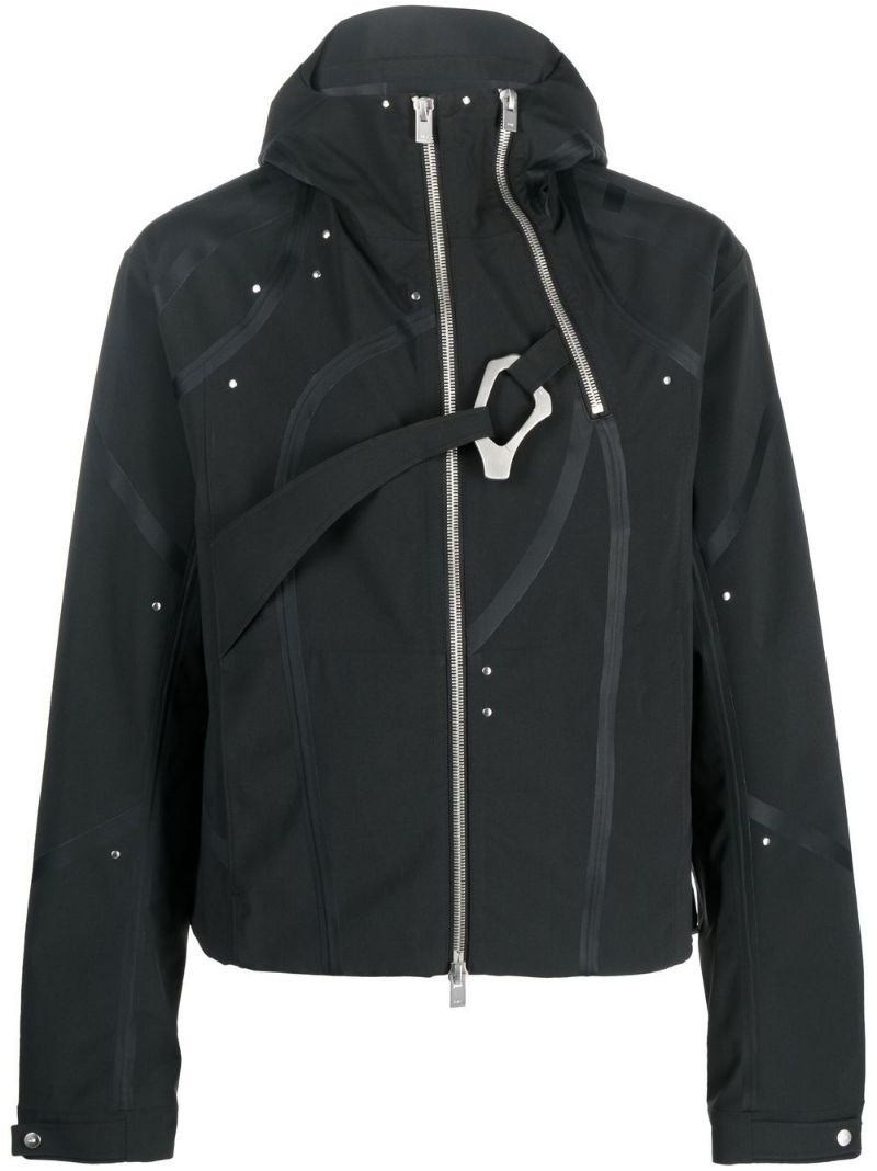 zip-up hooded jacket - 1