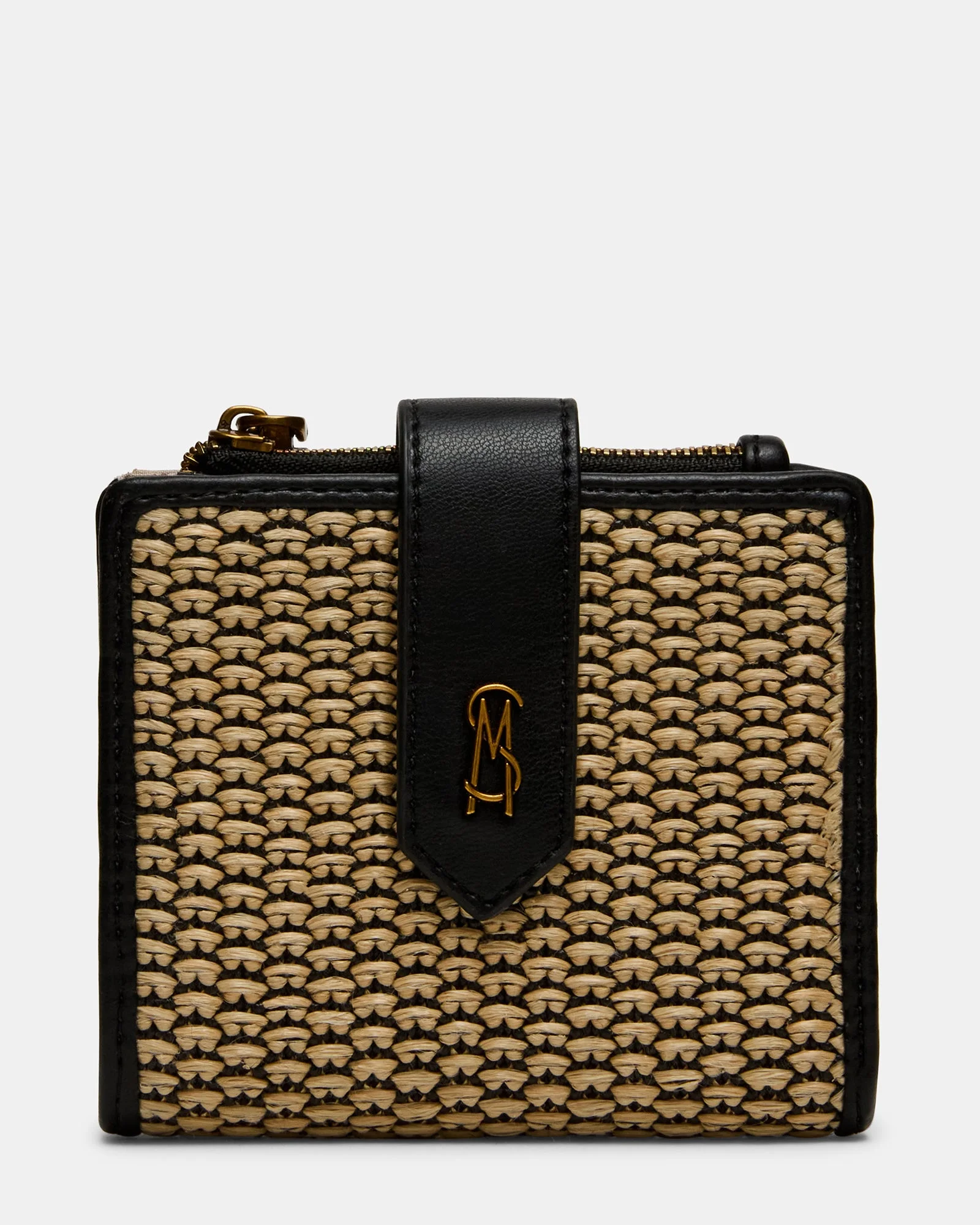 JEM STRAW WALLET BLACK/NATURAL - 1