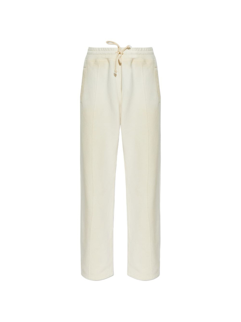 Star sweatpants in white fleece 1