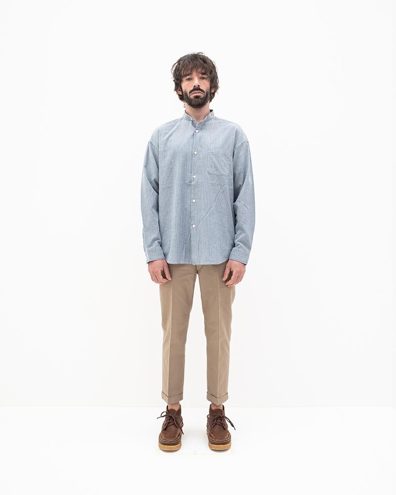 INGALL II L/S (C/SI CHAMBRAY) INDIGO STRIPE - 2