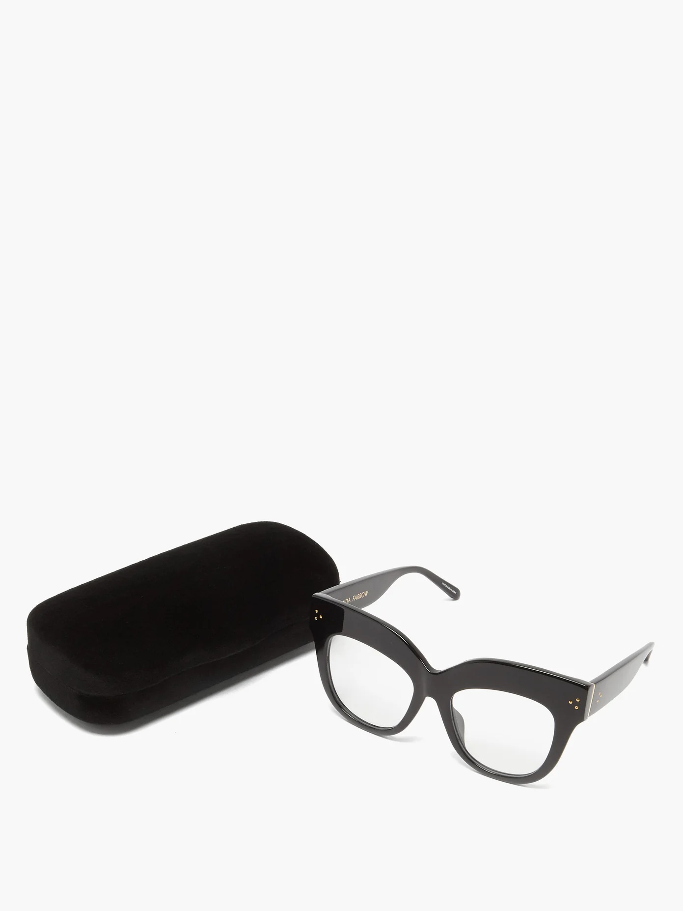 Keaton exaggerated-brow acetate glasses - 5