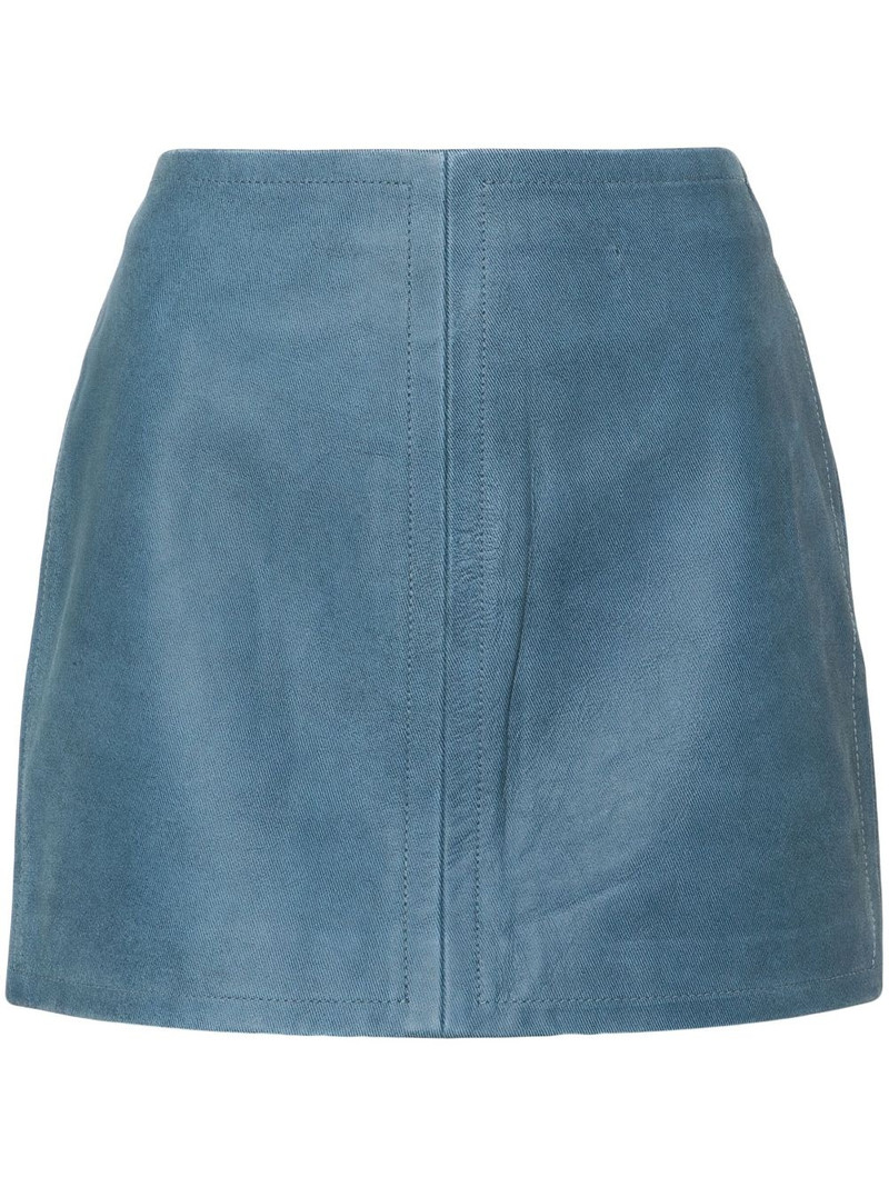 Perla leather miniskirt 1