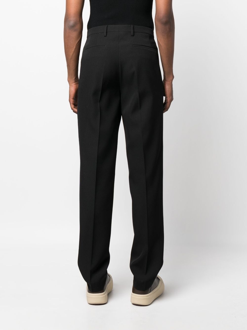 straight-leg tailored trousers - 4