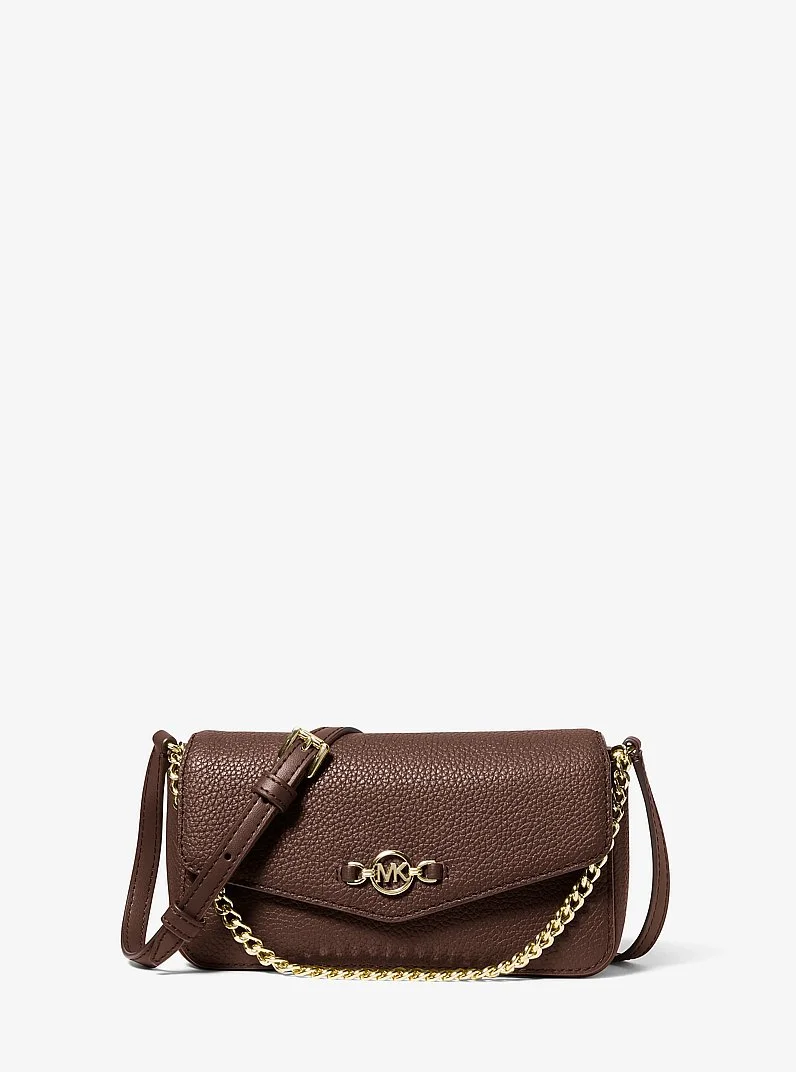 Kacey Extra-Small Pebbled Leather Crossbody Bag - 1