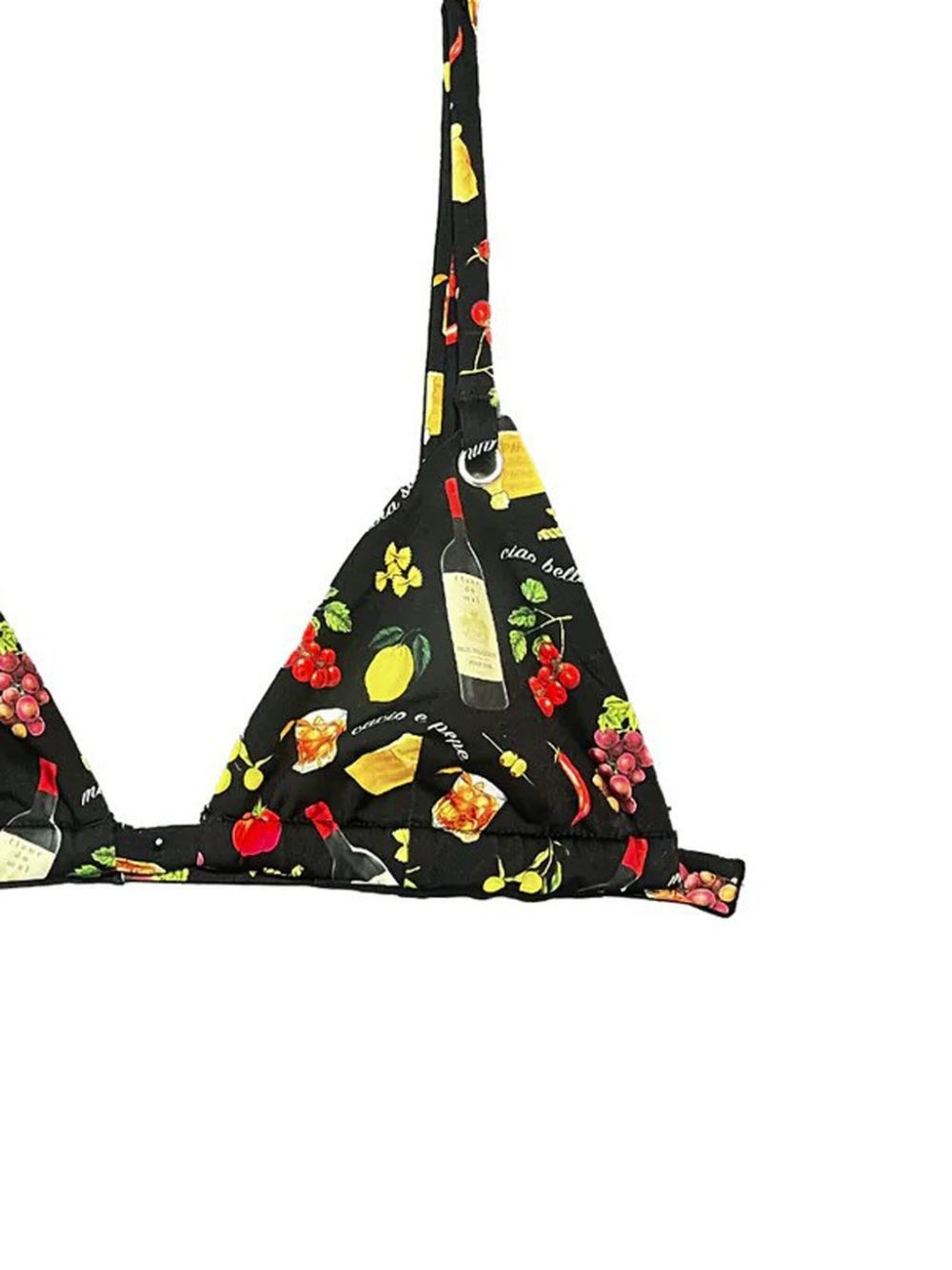 Grommet triangle bikini top - 2