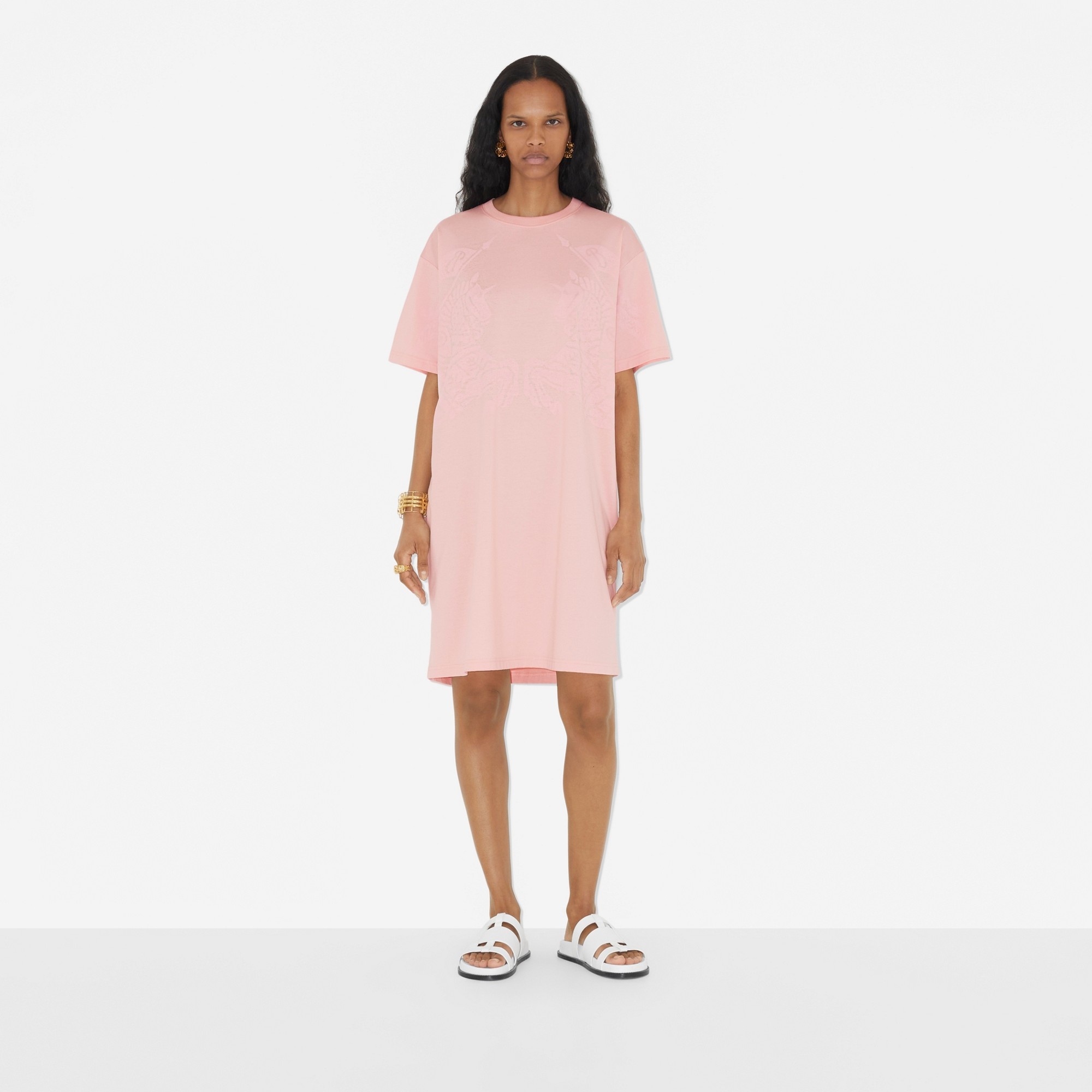 EKD Print Cotton T-shirt Dress - 2