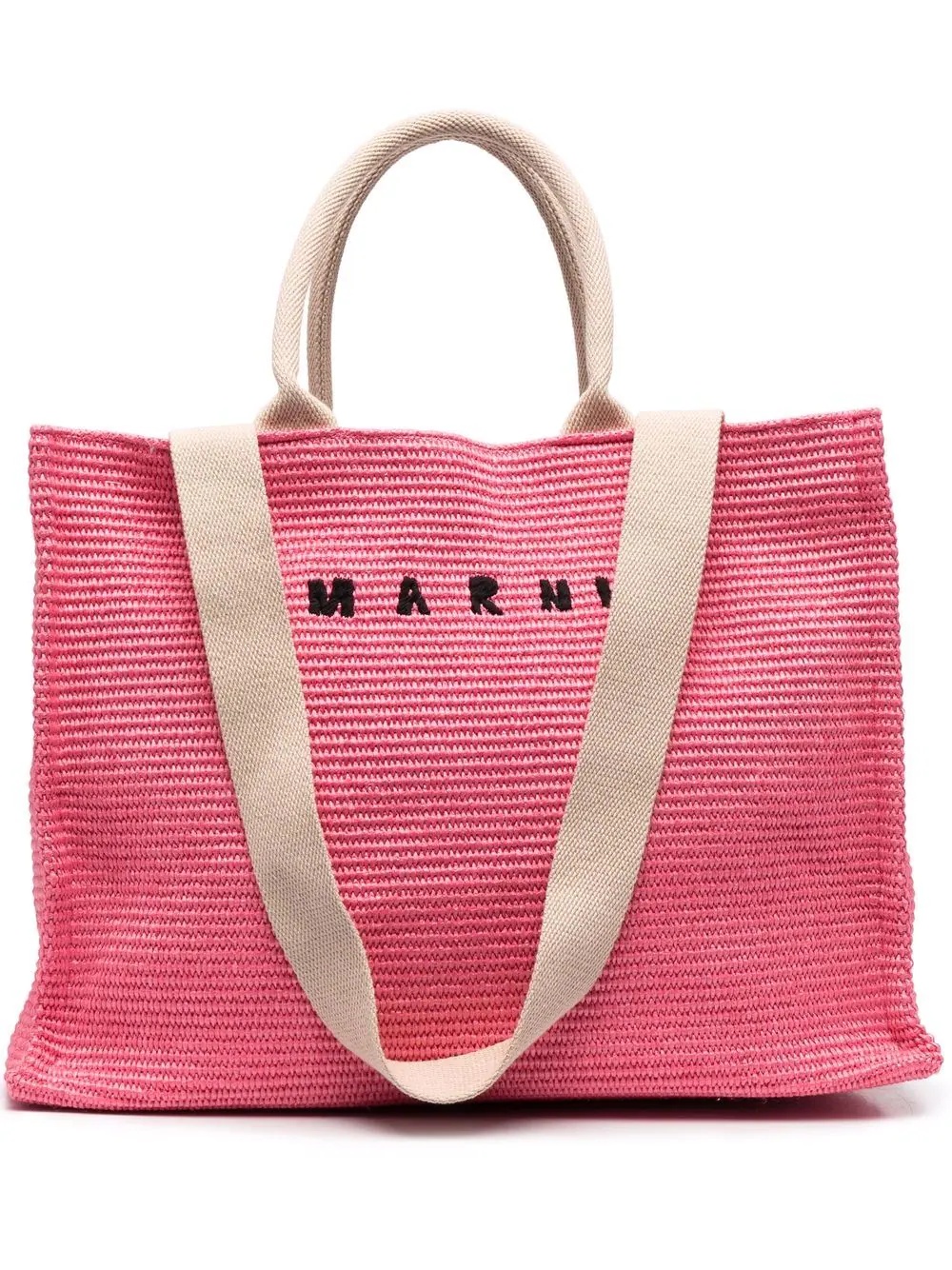 embroidered-logo tote bag - 1