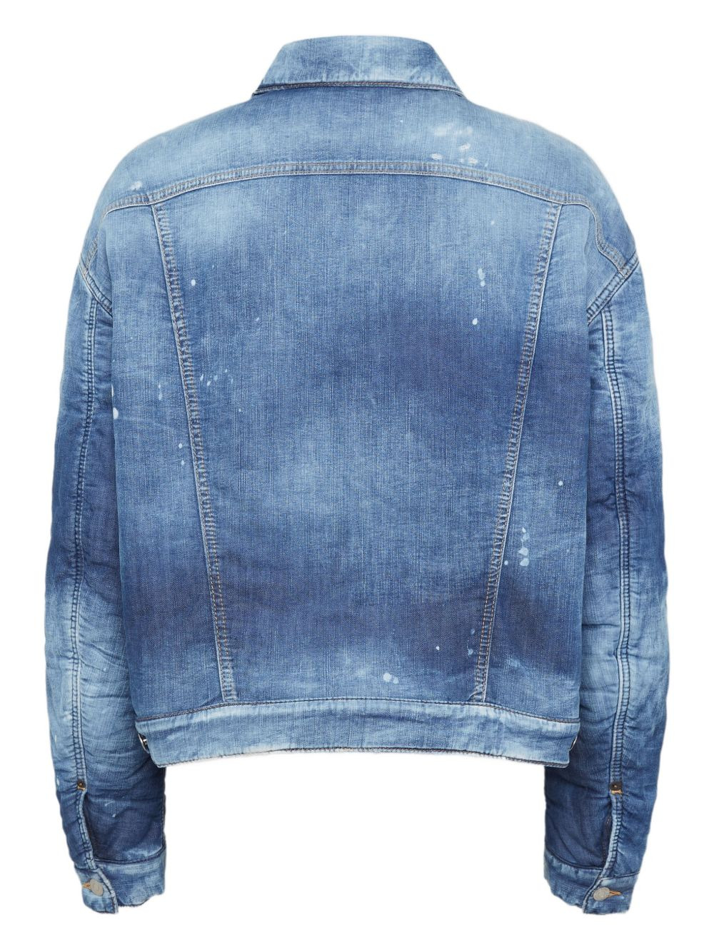 washed denim jacket - 2