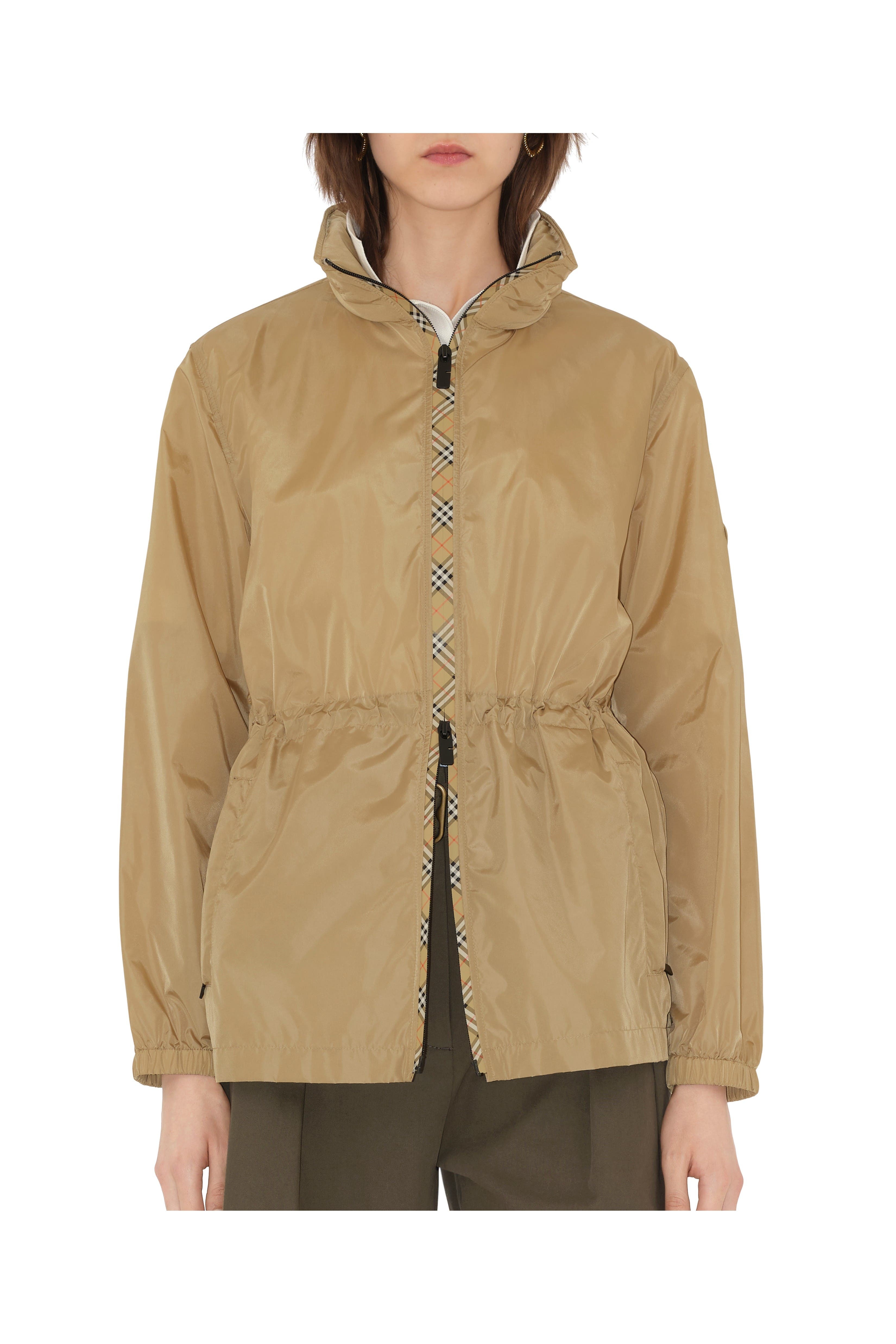 burberry Short Nylon Parka in Flax at Nordstrom - 2
