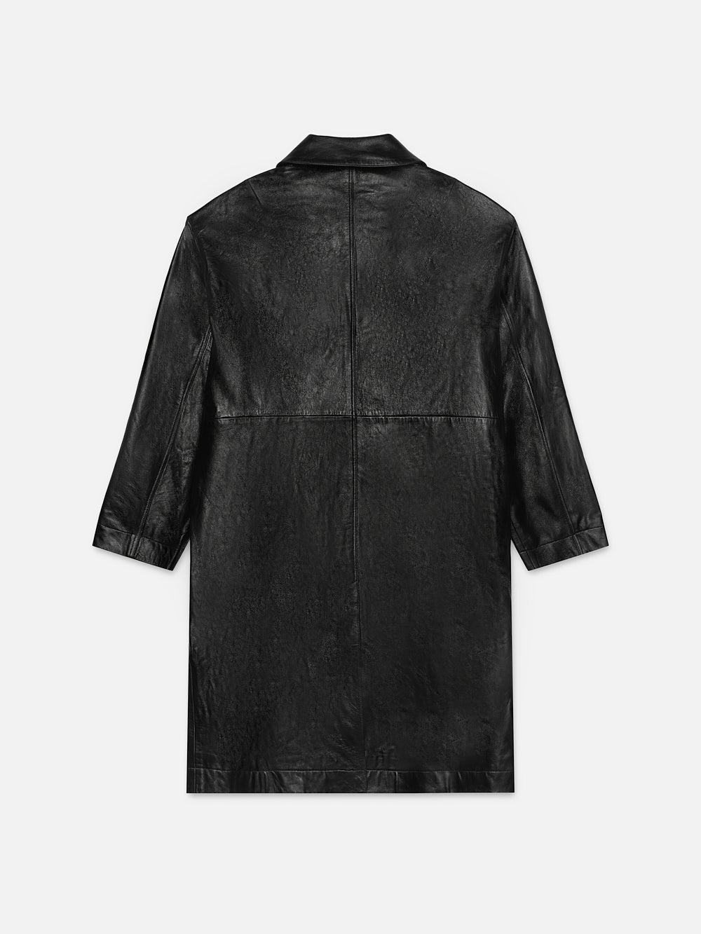 Leather Parka in Black - 3