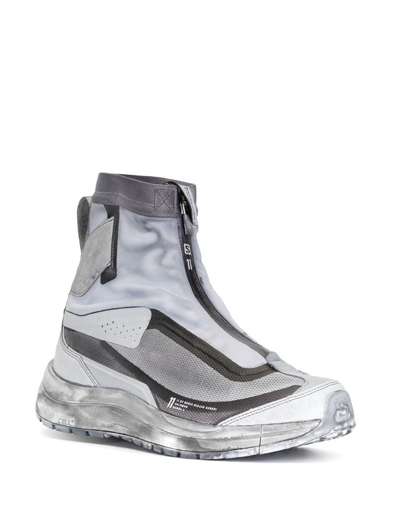 11 by Boris Bidjan Saberi panelled hi-top sneakers outlook