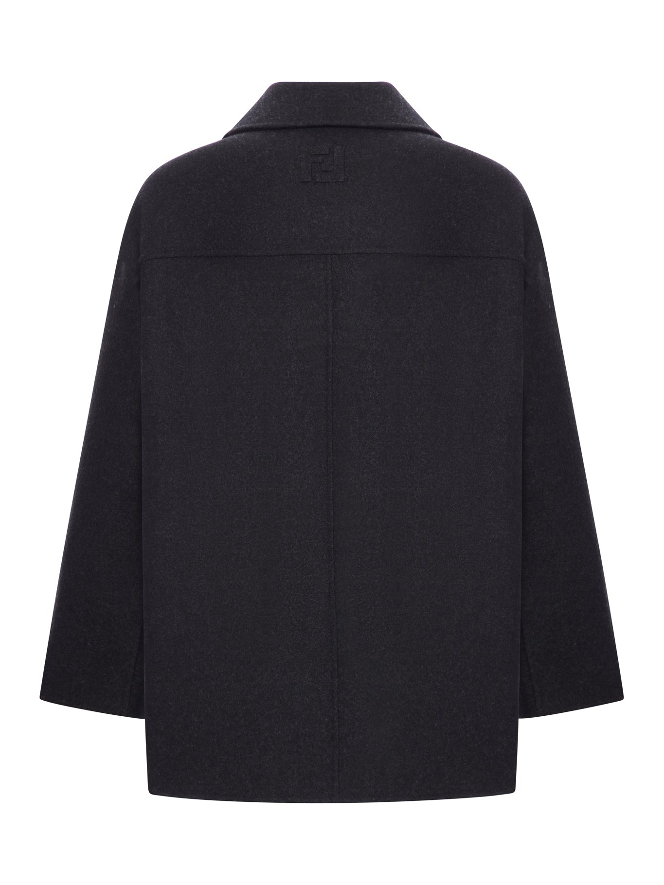 DOUBLE-BREASTED WOOL CABAN COAT - 2
