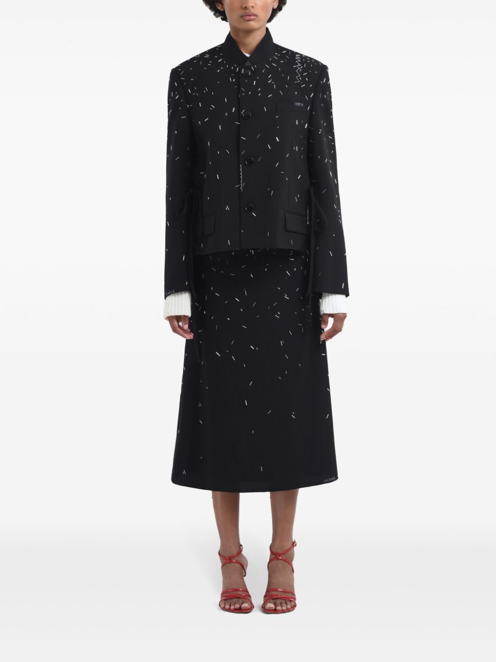 bead-embellished jacket - 2