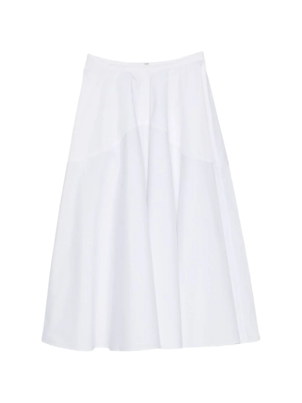 zip-fastening midi skirt - 1