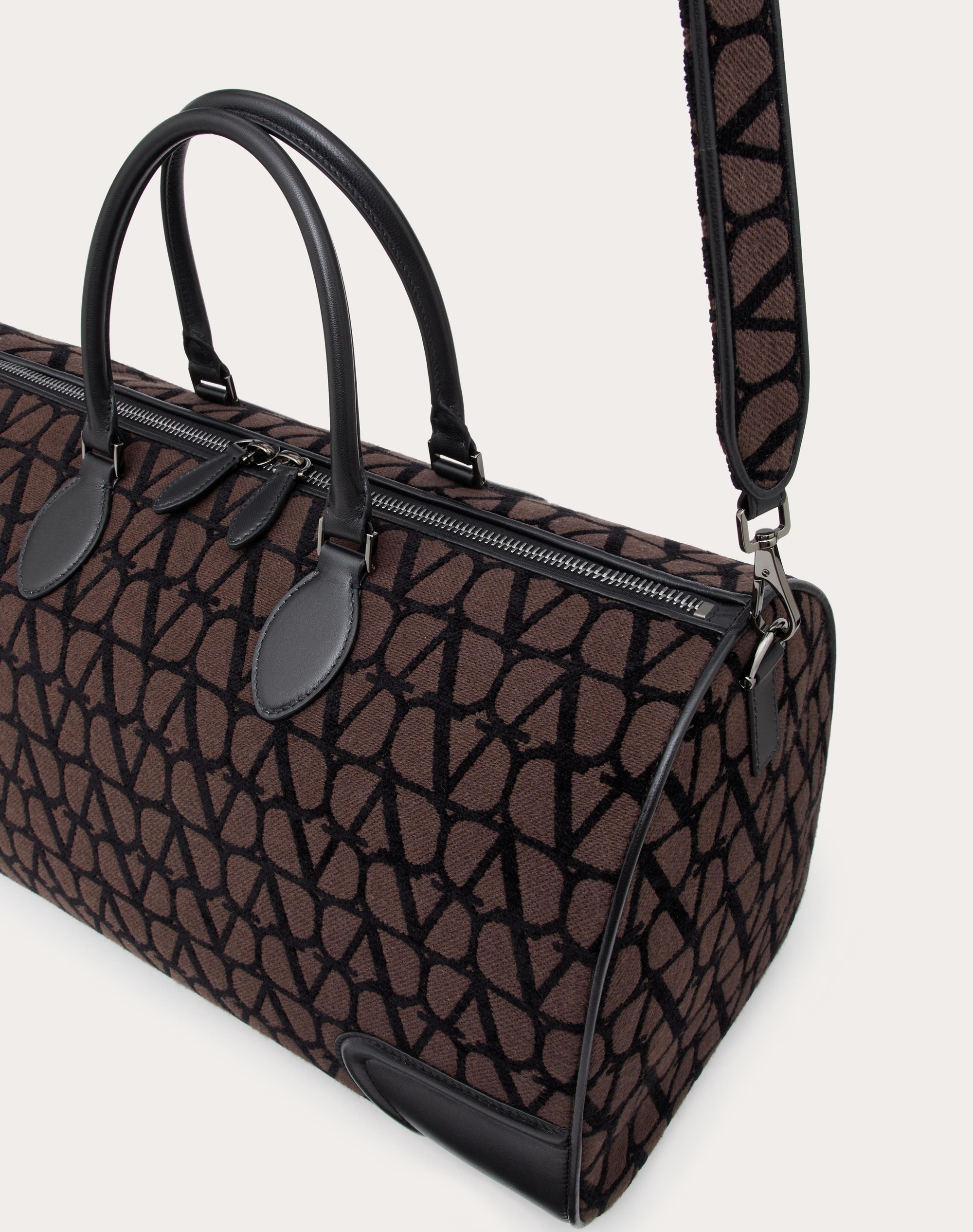 TOILE ICONOGRAPHE DUFFLE BAG WITH LEATHER DETAILING - 7