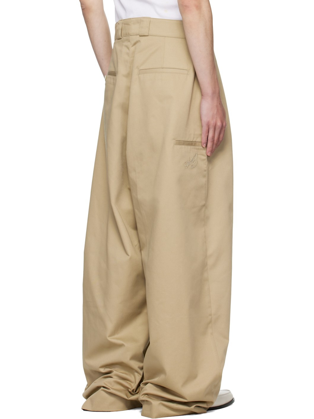 Beige Chino Trousers - 3