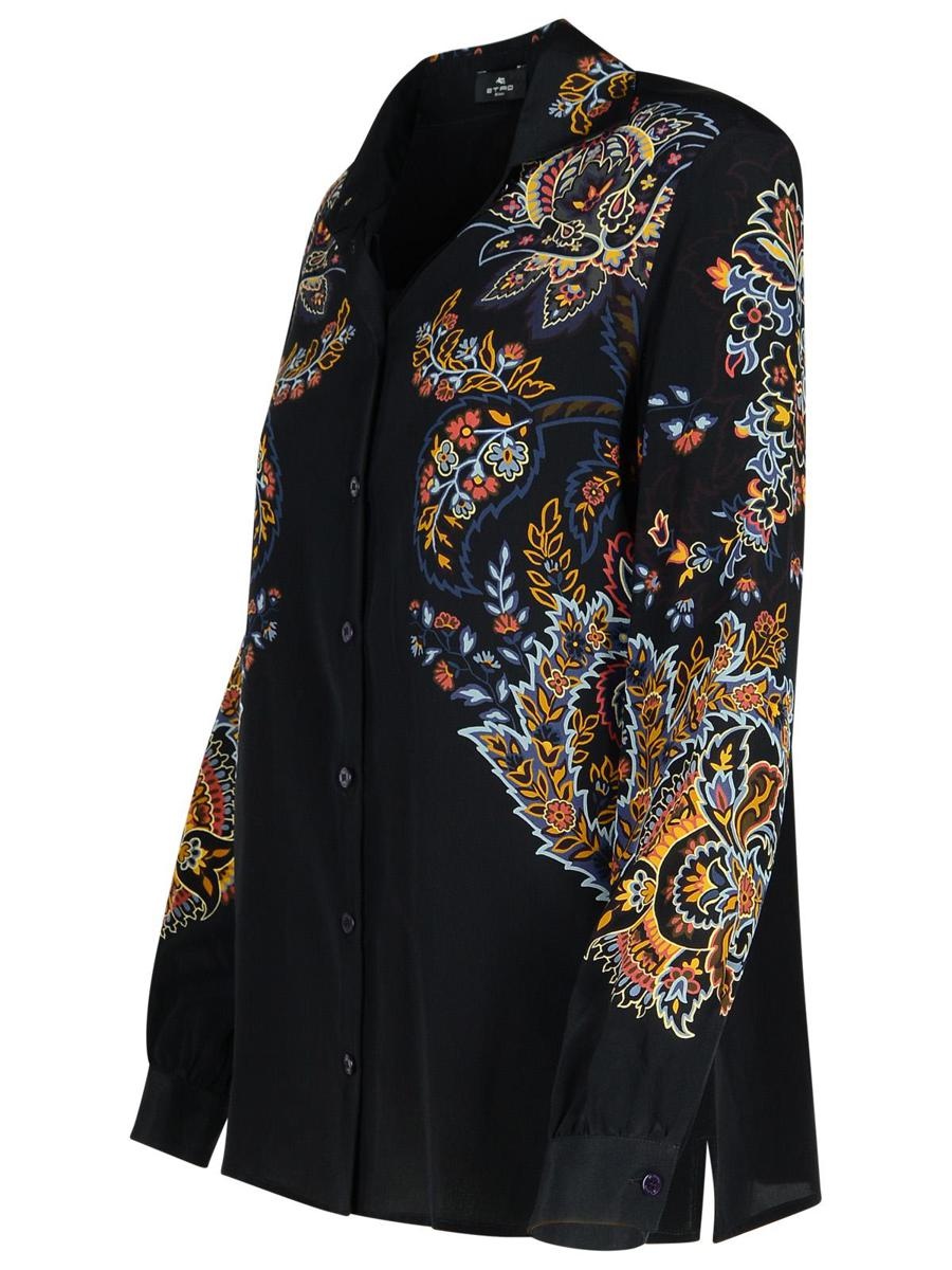 Etro Black Silk Shirt - 2