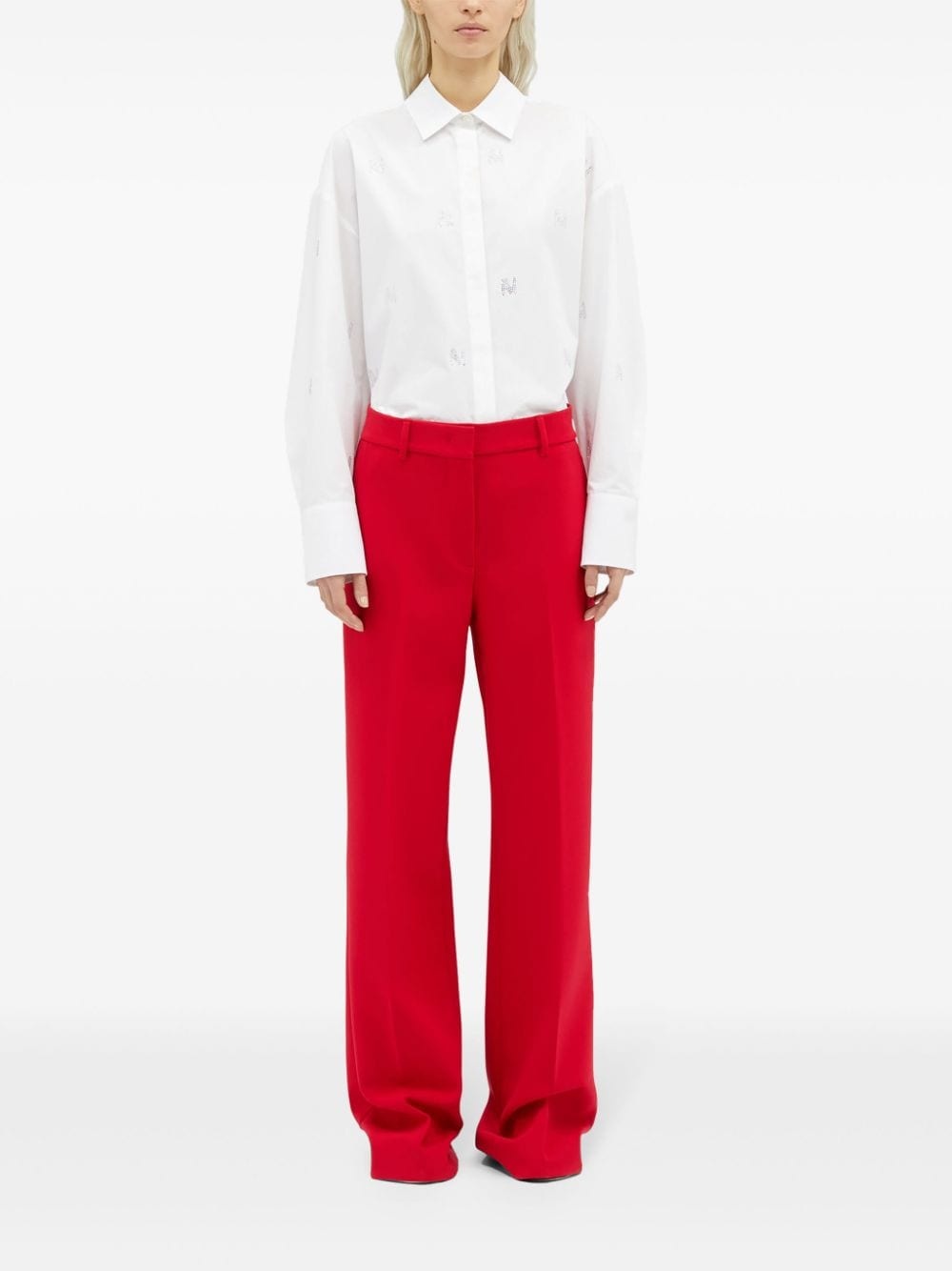 high-waist tailored trousers - 3