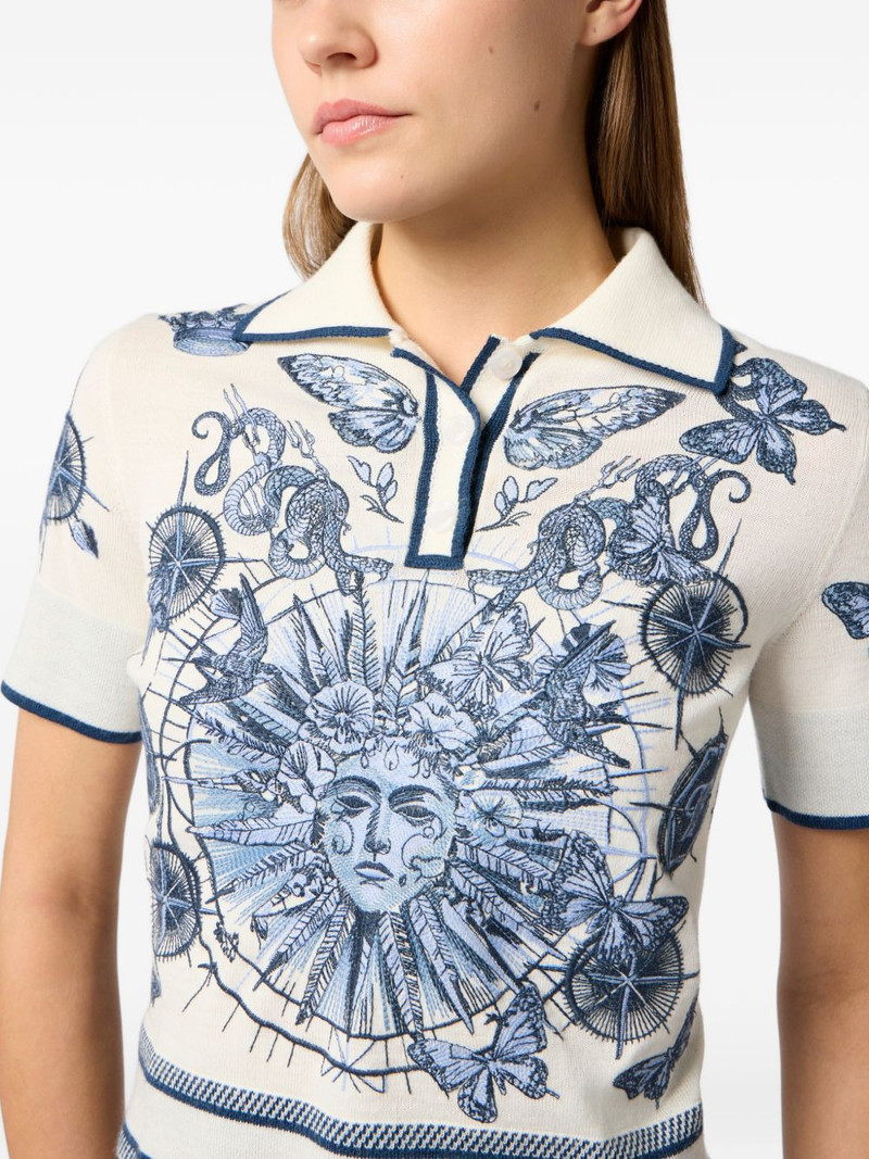 graphic-print polo shirt 5