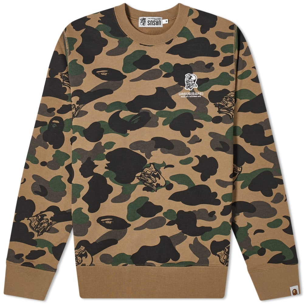 A Bathing Ape Ursus Camo Crew Sweat - 1